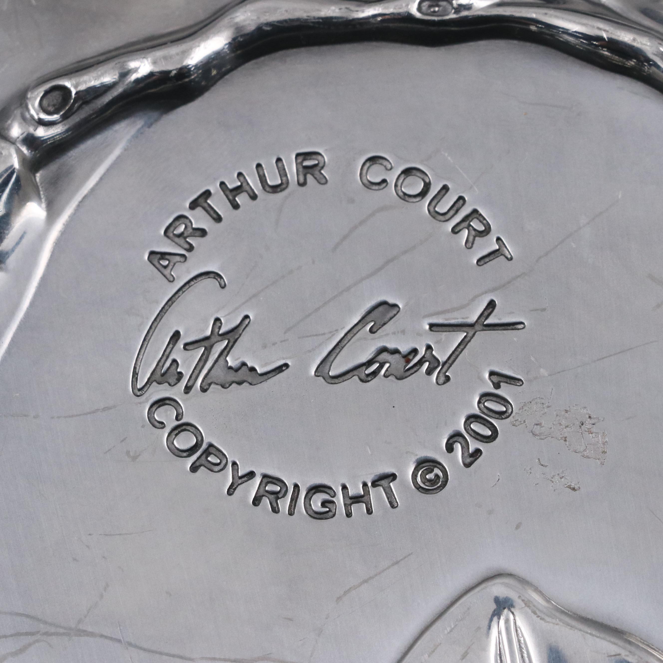 Arthur Court Rabbit, Floral and Other Aluminum Platters