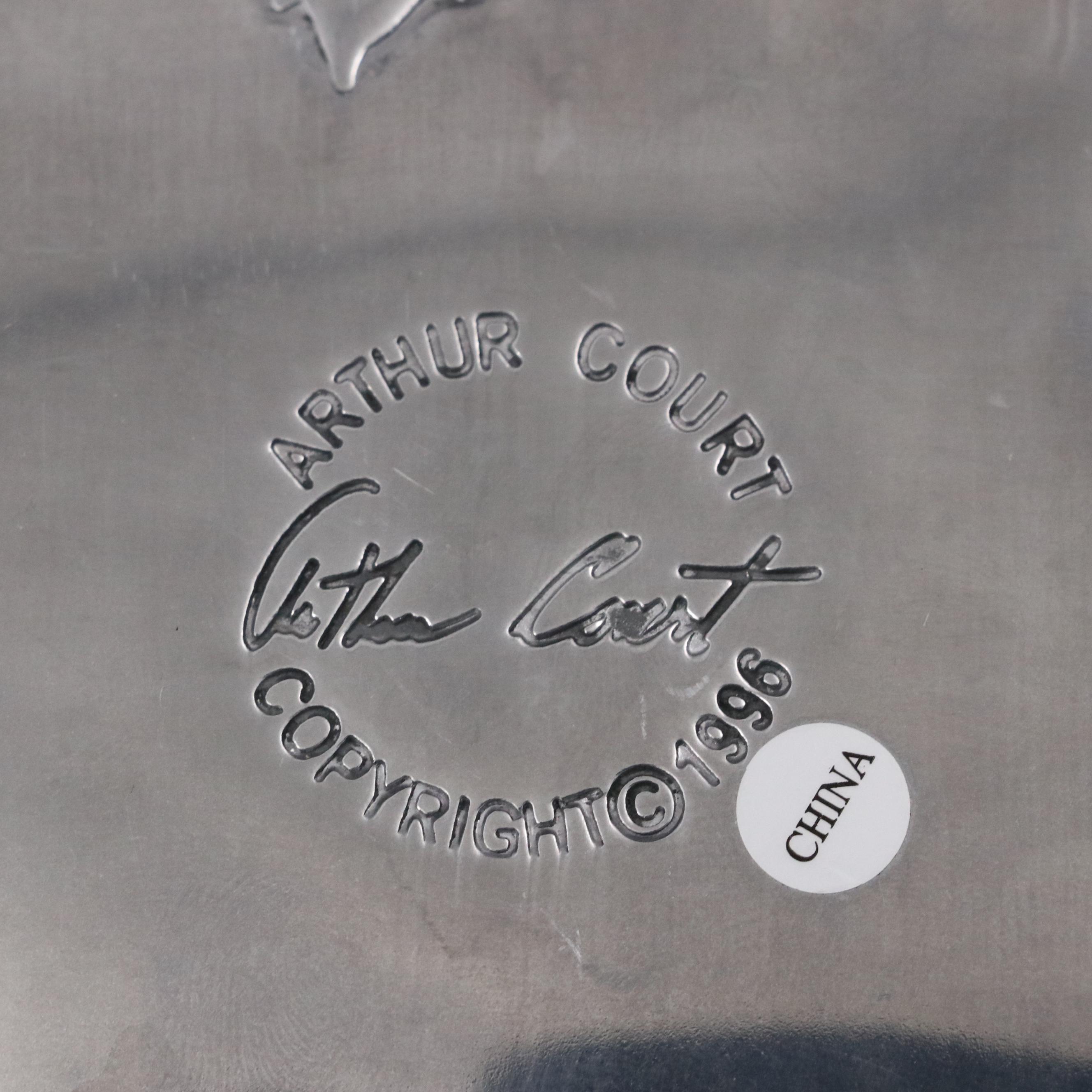 Arthur Court Rabbit, Floral and Other Aluminum Platters