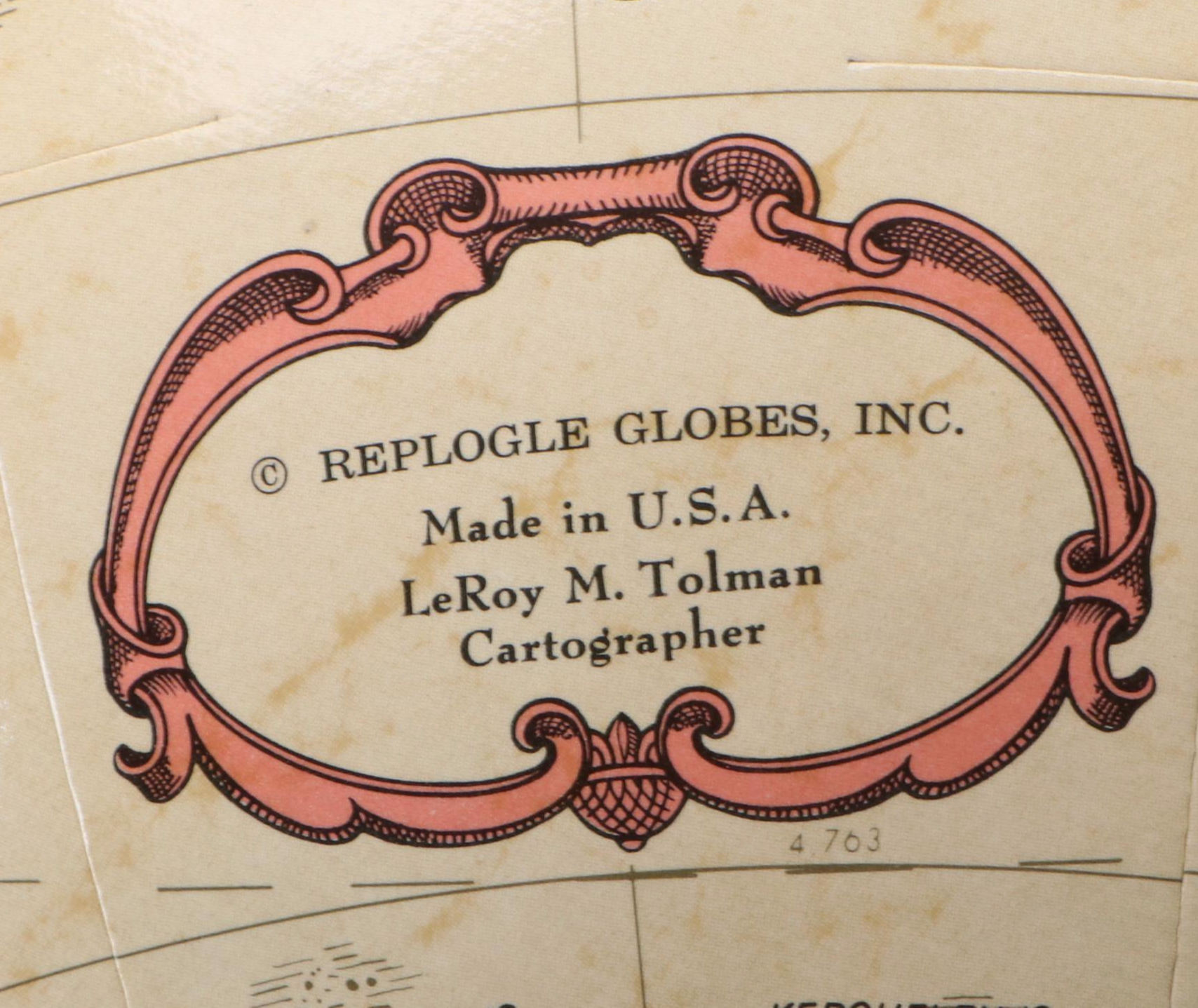 Replogle World Desk Globe on Marble Base