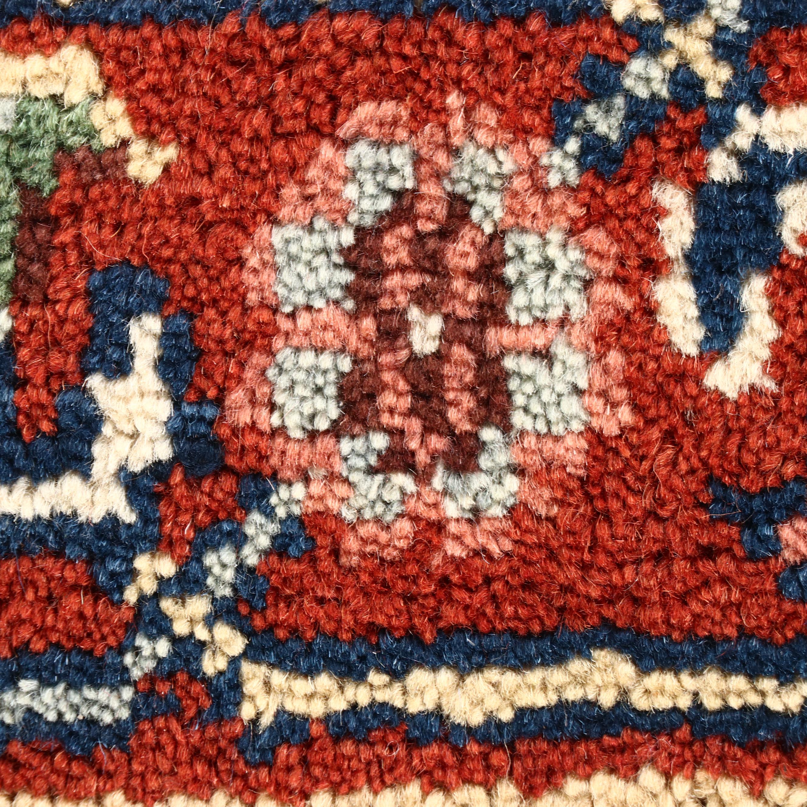 2'5 x 6'2 Hand-Knotted Indo-Persian Serapi Carpet Runner