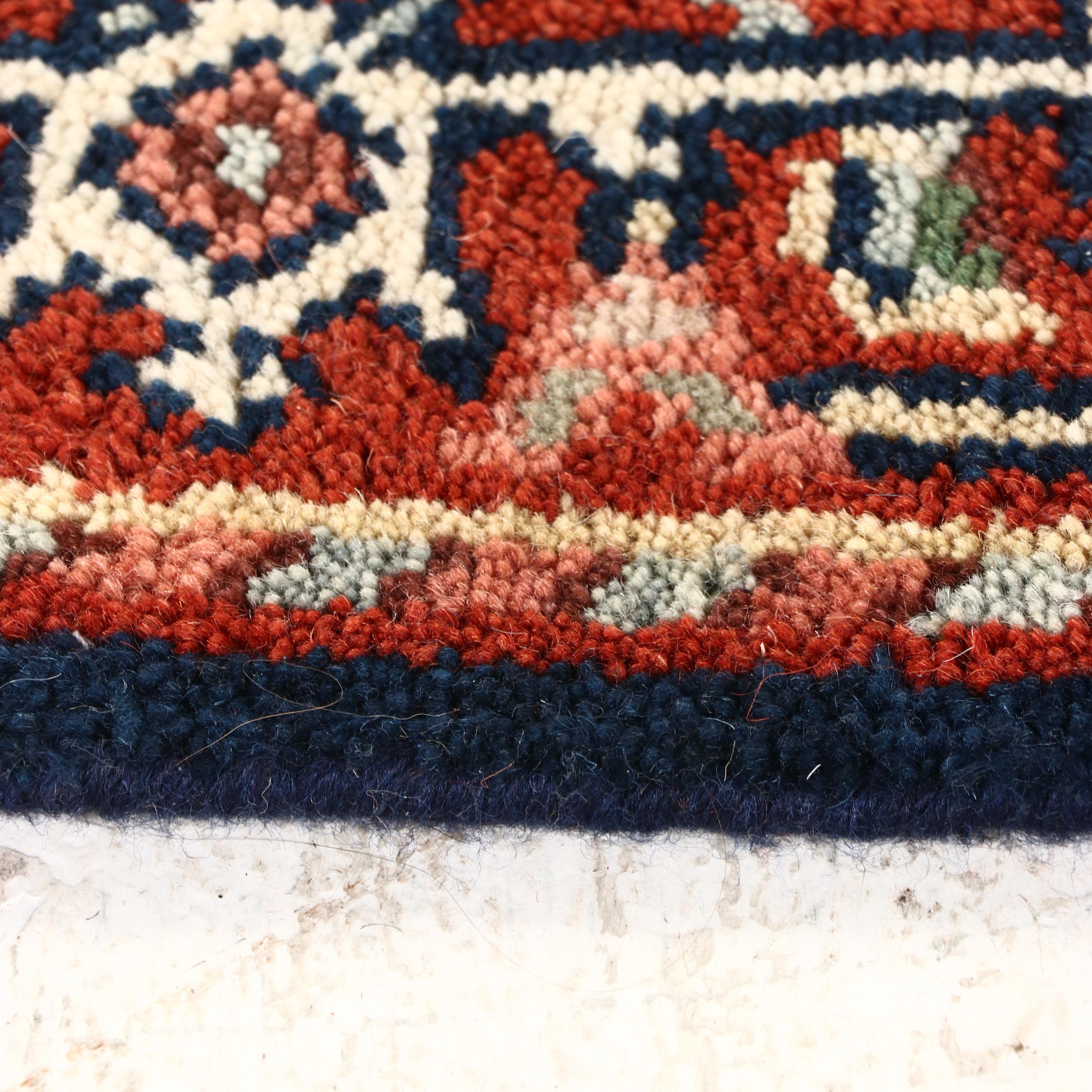 2'5 x 6'2 Hand-Knotted Indo-Persian Serapi Carpet Runner