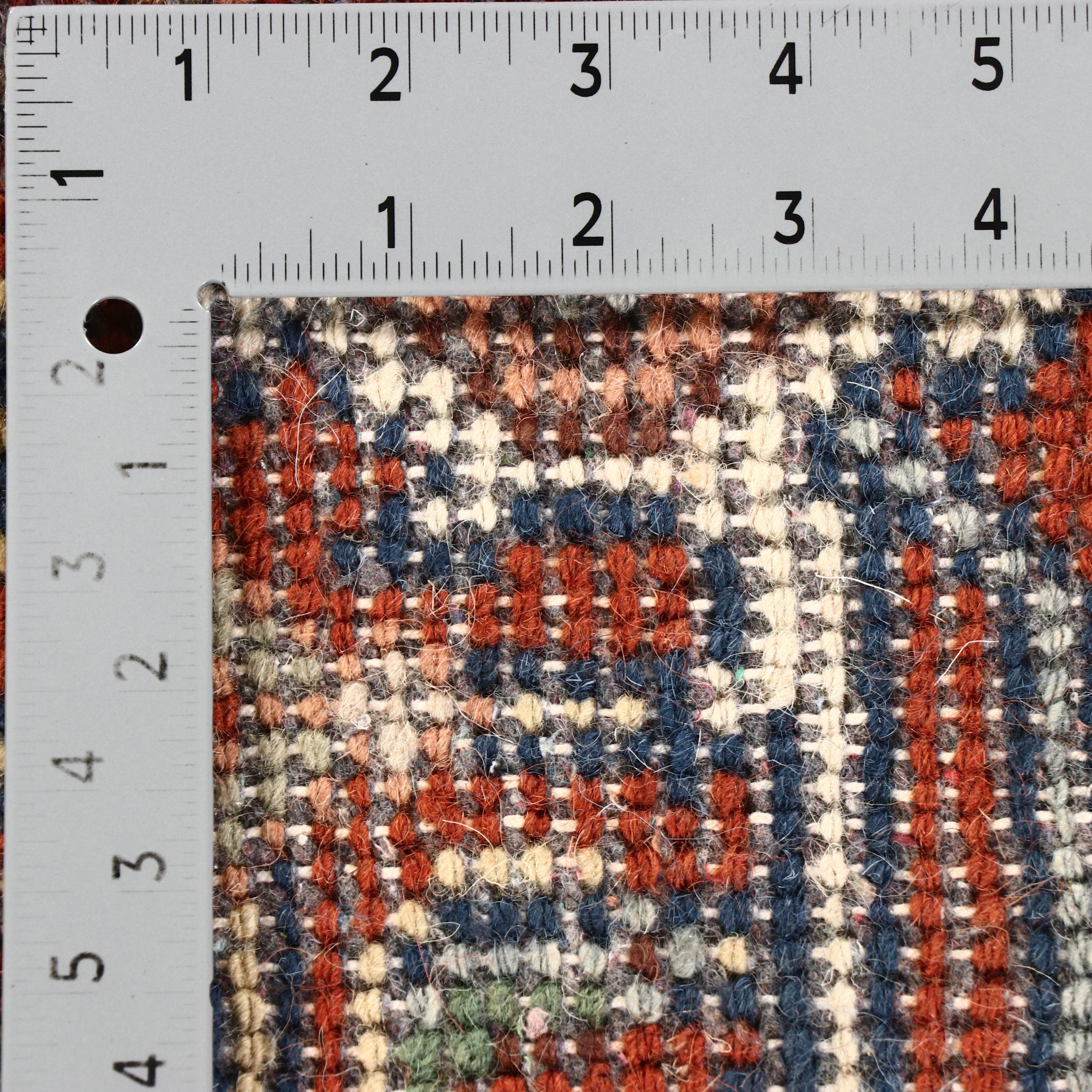 2'5 x 6'2 Hand-Knotted Indo-Persian Serapi Carpet Runner