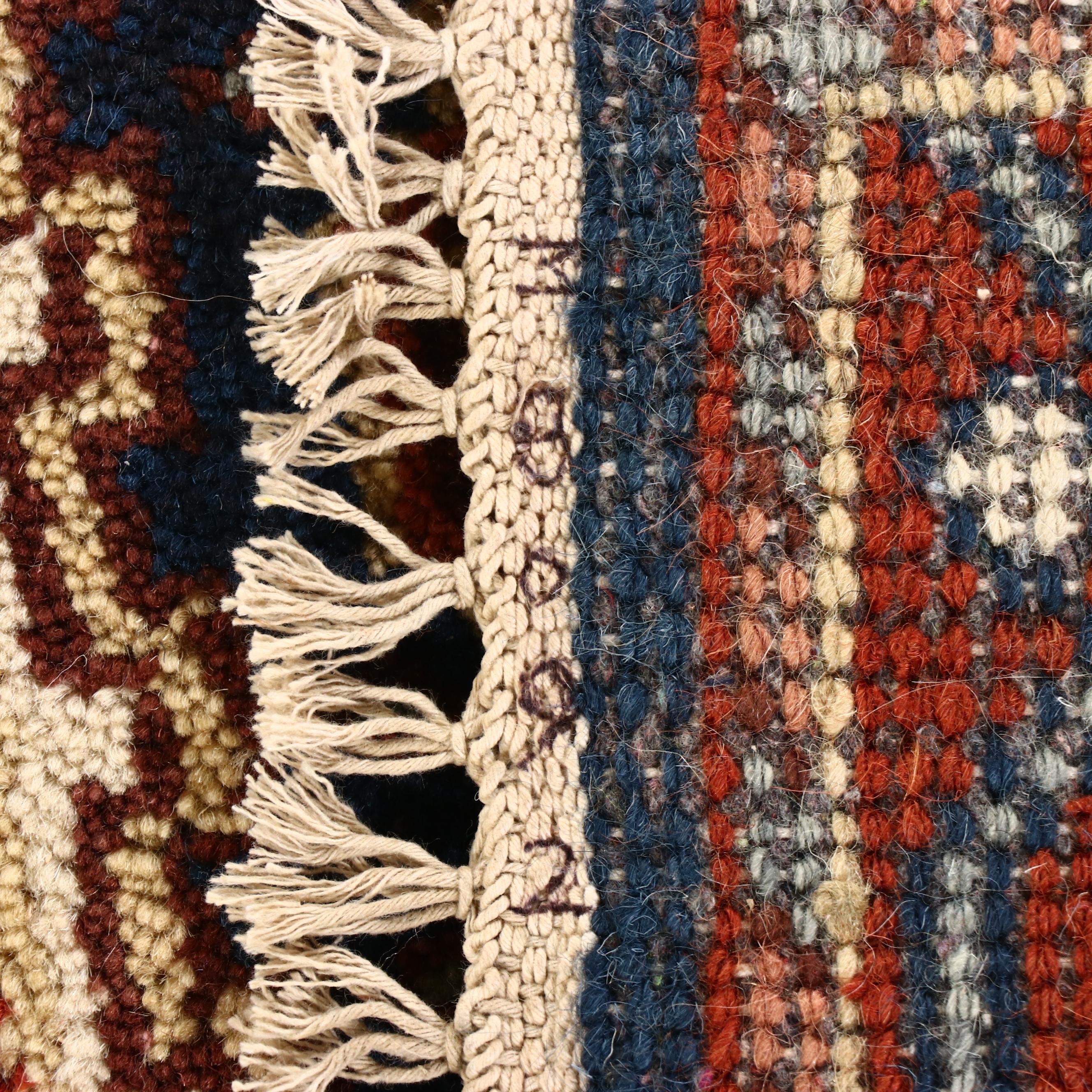 2'5 x 6'2 Hand-Knotted Indo-Persian Serapi Carpet Runner