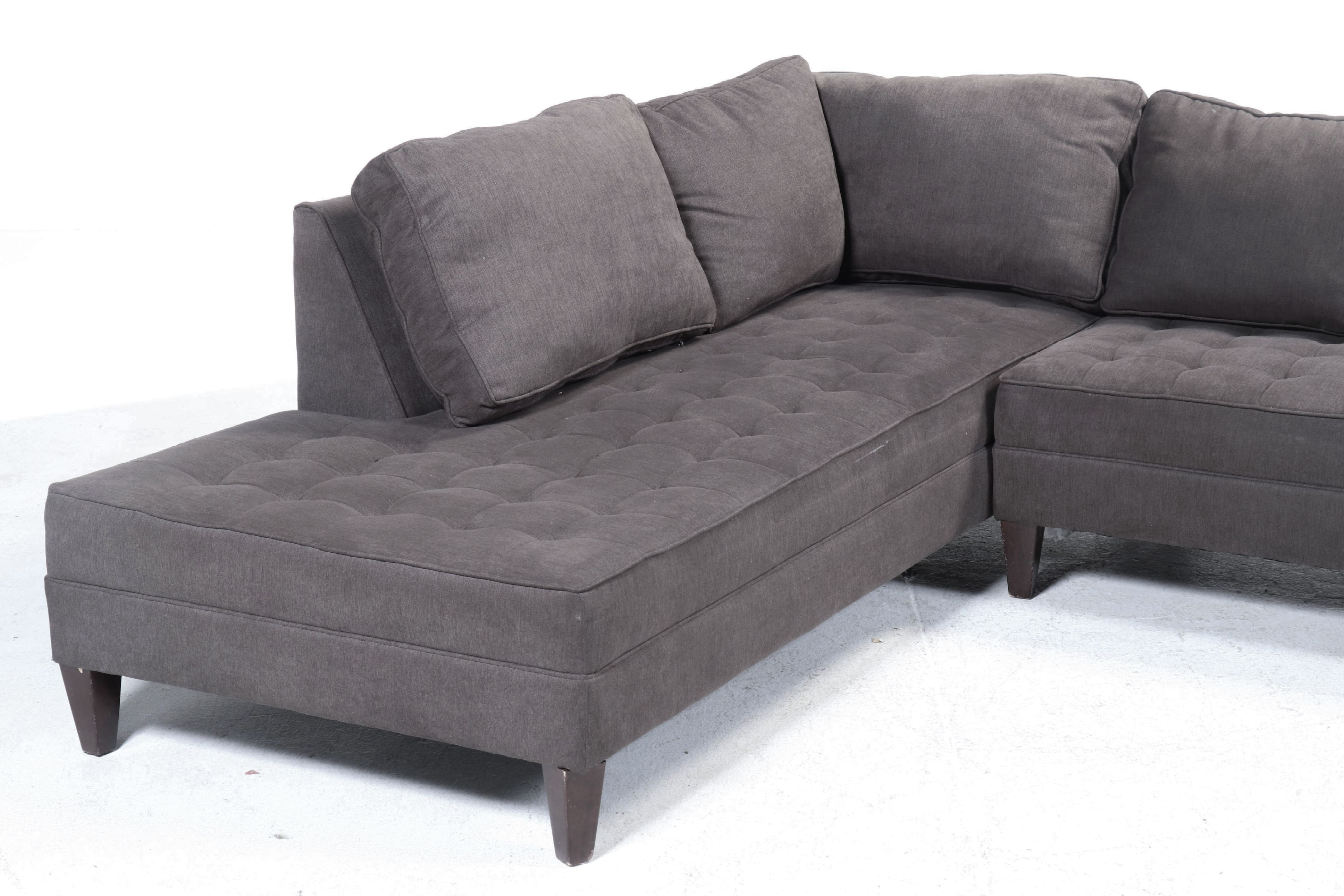 Haverty's Furniture Contemporary Fabric Upholstered Two-Piece Sectional