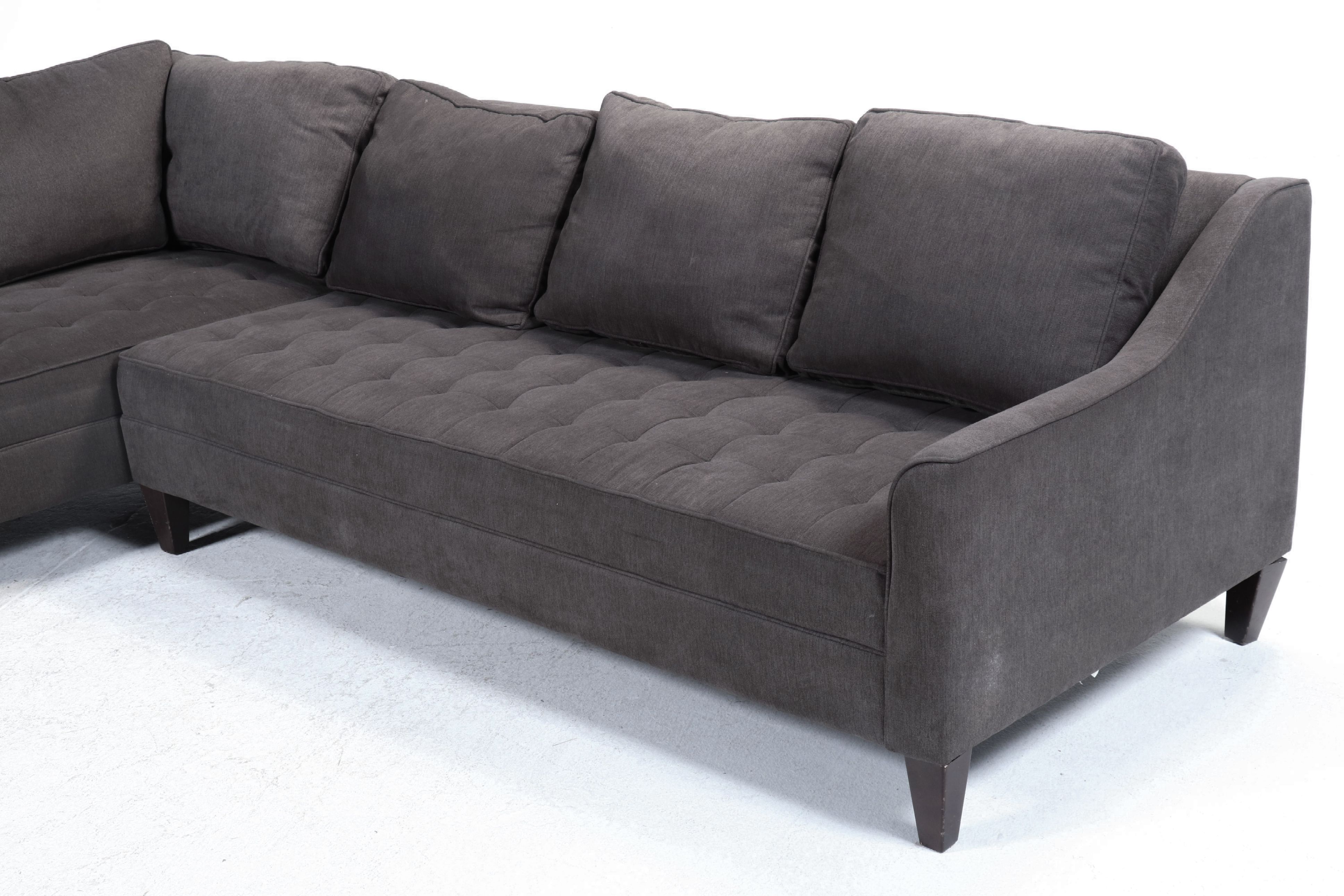 Haverty's Furniture Contemporary Fabric Upholstered Two-Piece Sectional