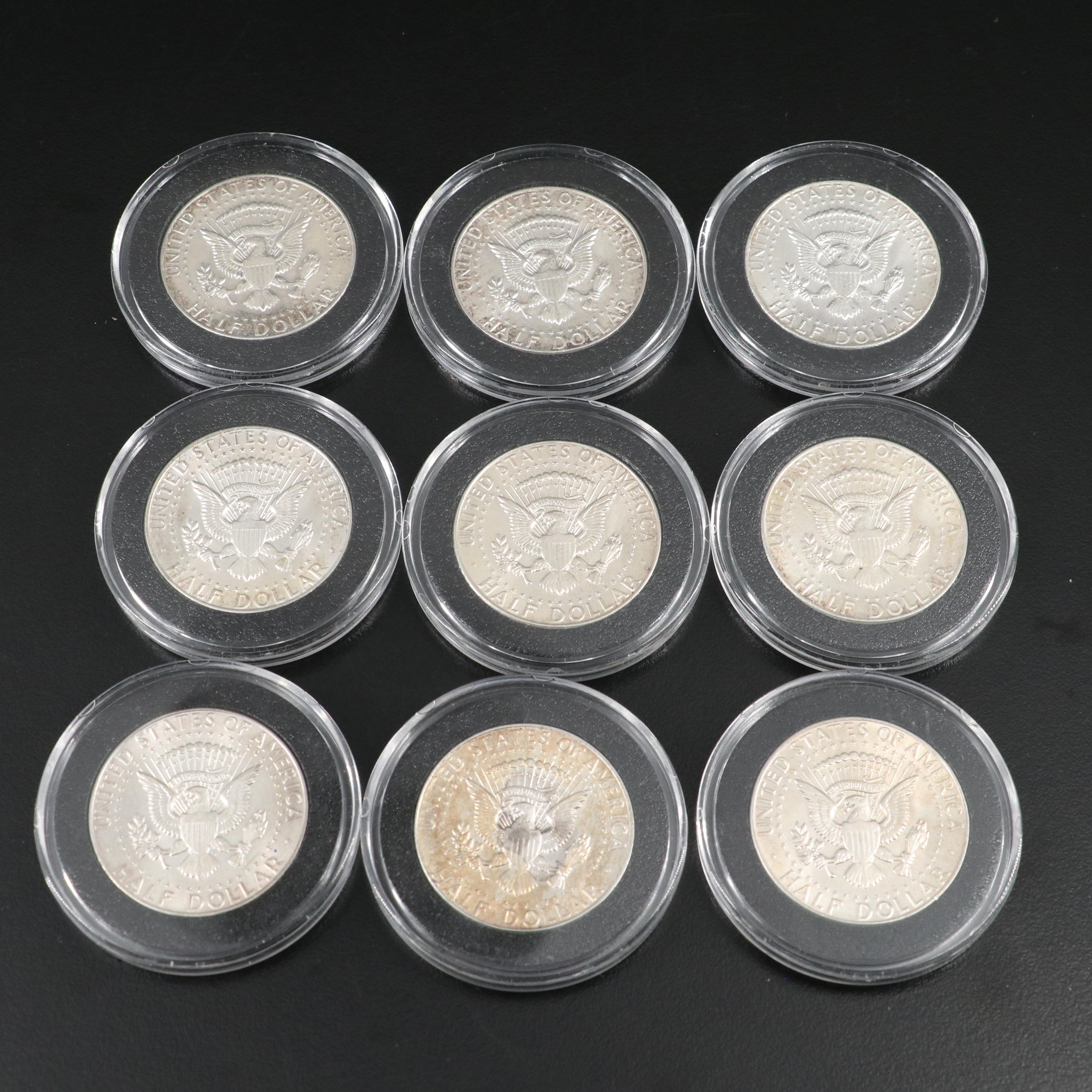 Twenty-Nine U.S. Silver Coins, Peace and Morgan Dollars, Kennedy Silver Halves