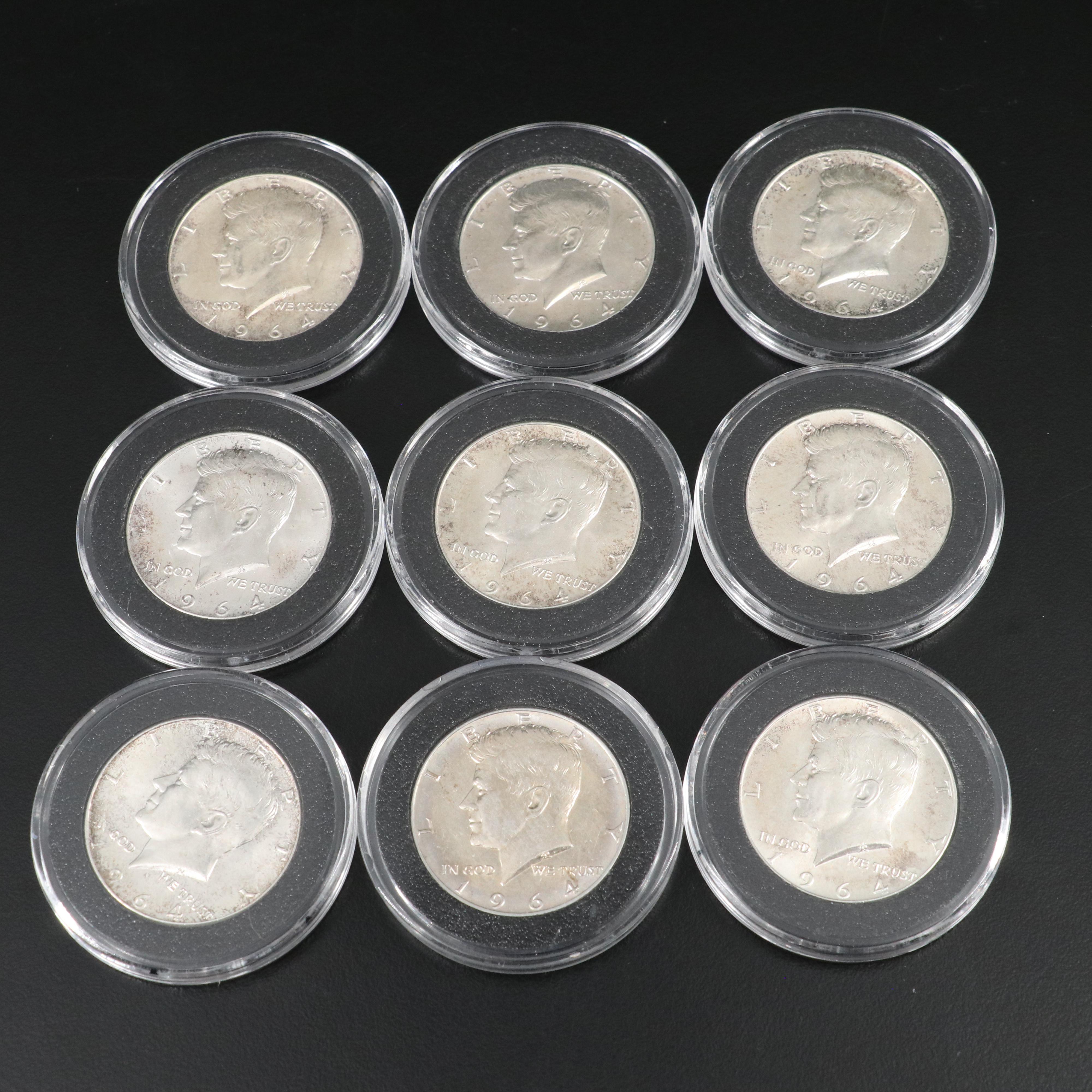 Twenty-Nine U.S. Silver Coins, Peace and Morgan Dollars, Kennedy Silver Halves