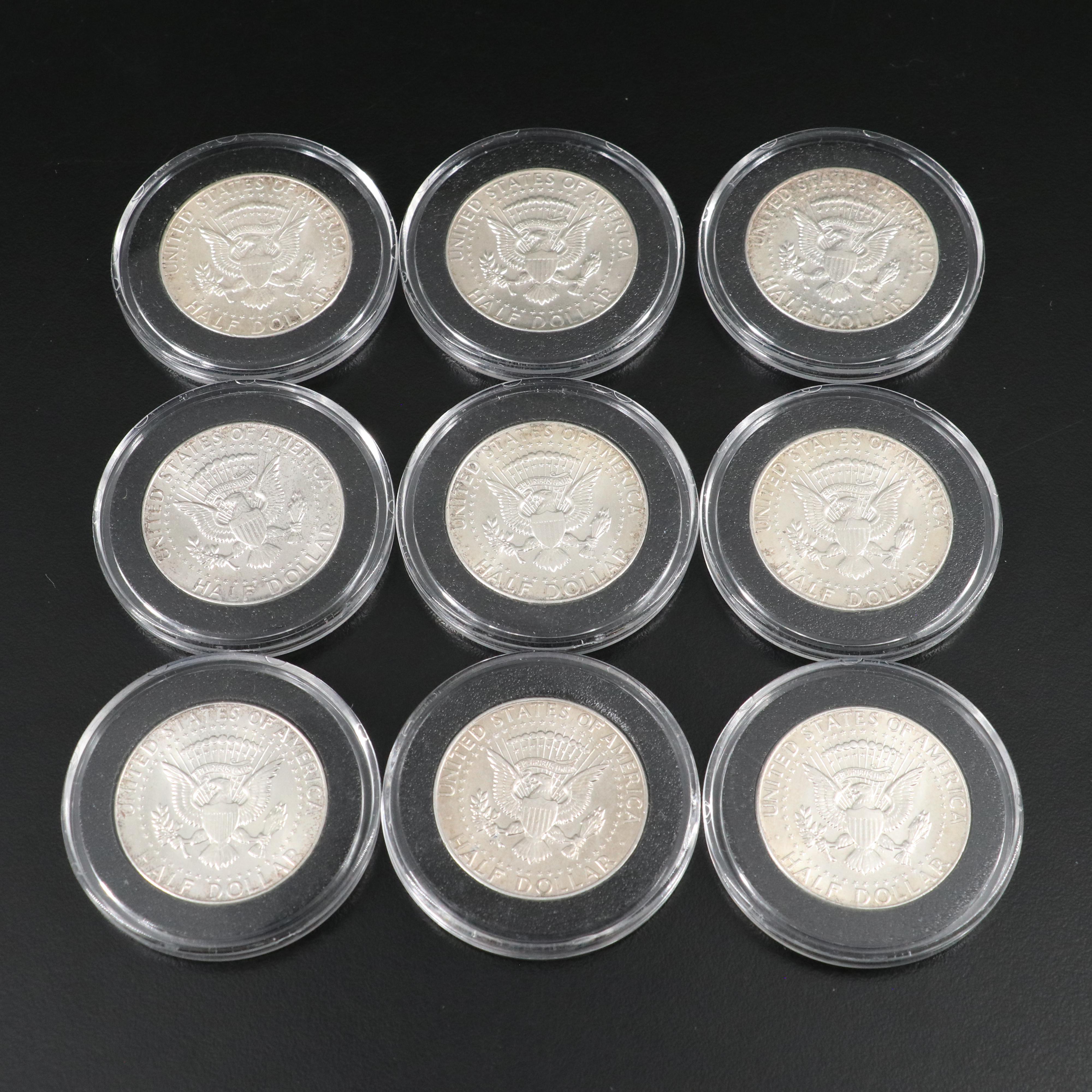Twenty-Nine U.S. Silver Coins, Peace and Morgan Dollars, Kennedy Silver Halves