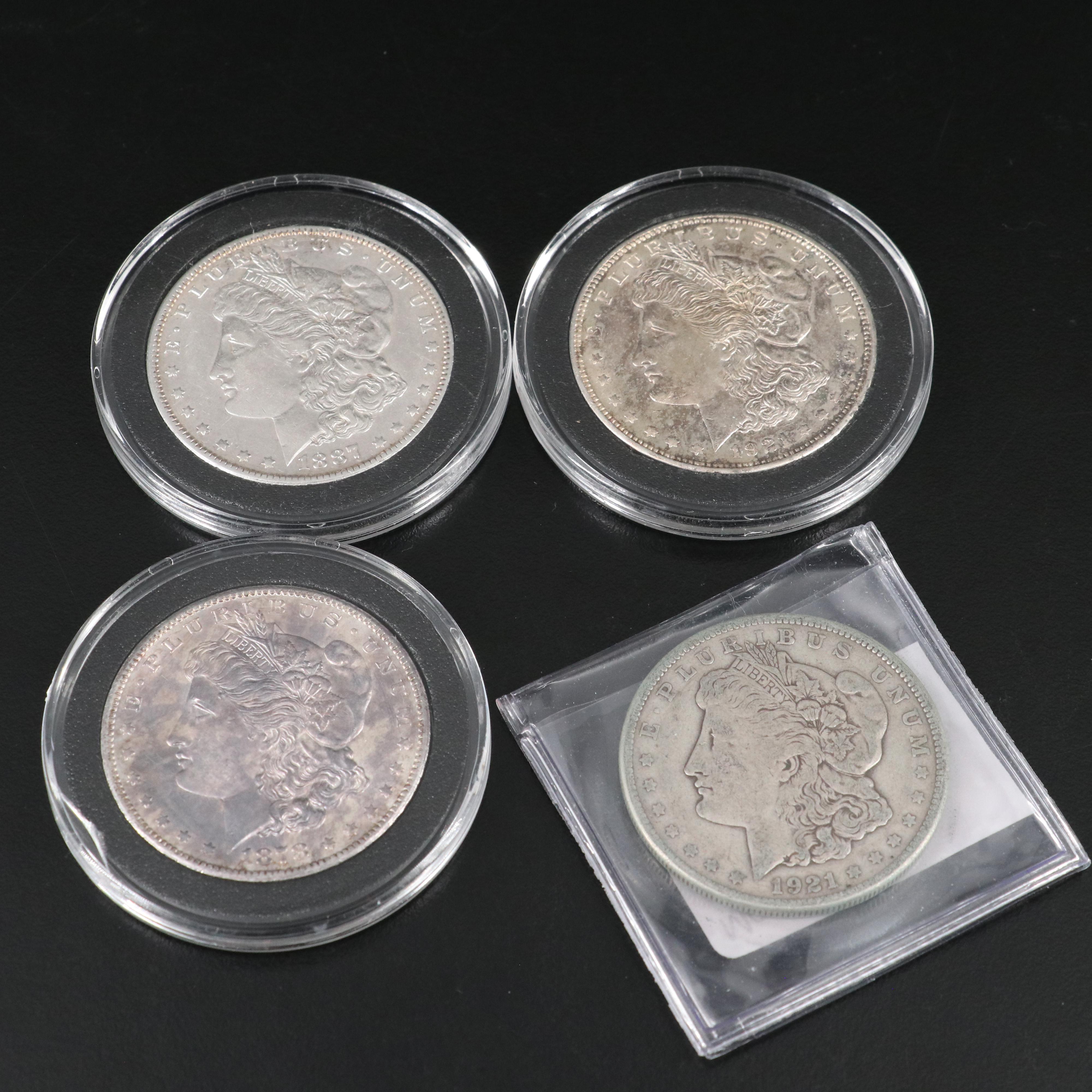 Twenty-Nine U.S. Silver Coins, Peace and Morgan Dollars, Kennedy Silver Halves