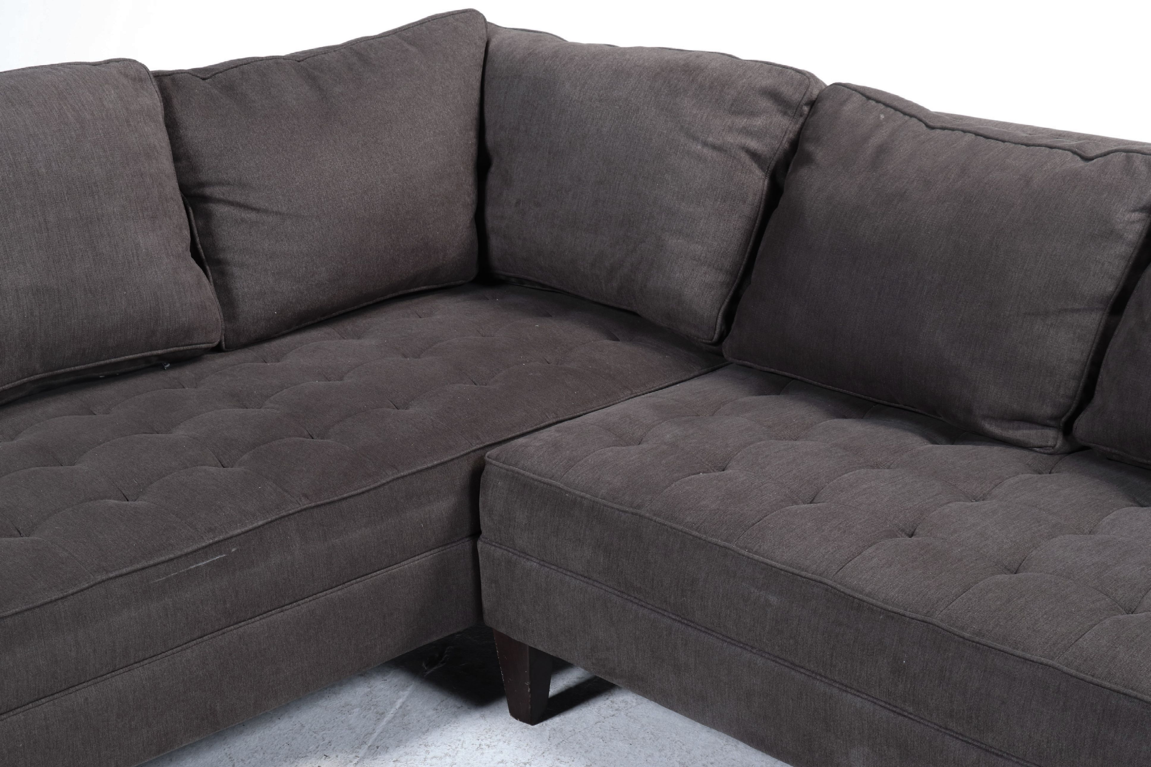 Haverty's Furniture Contemporary Fabric Upholstered Two-Piece Sectional