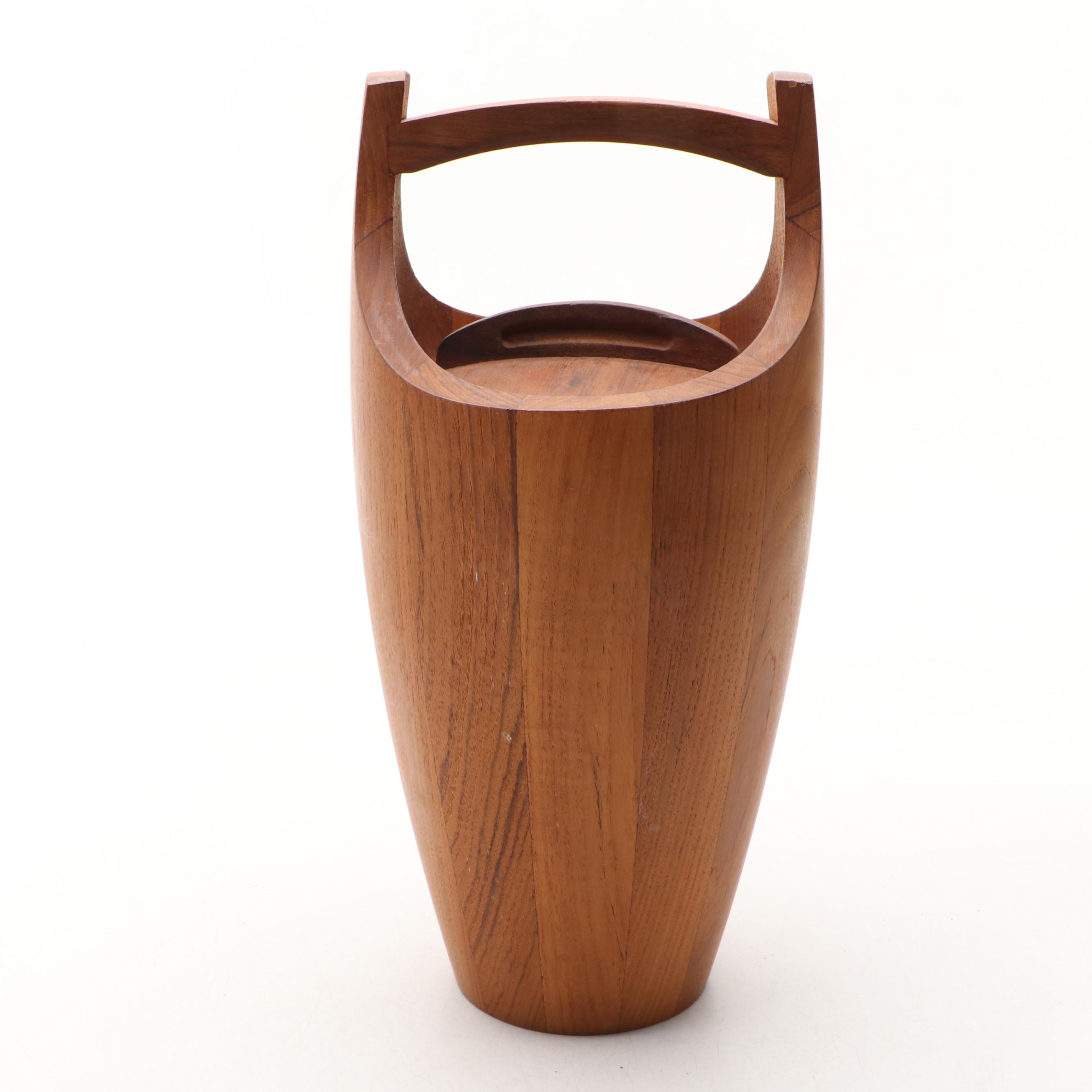 Jens Quistgaard for Dansk Teak Ice Bucket, Mid-20th Century