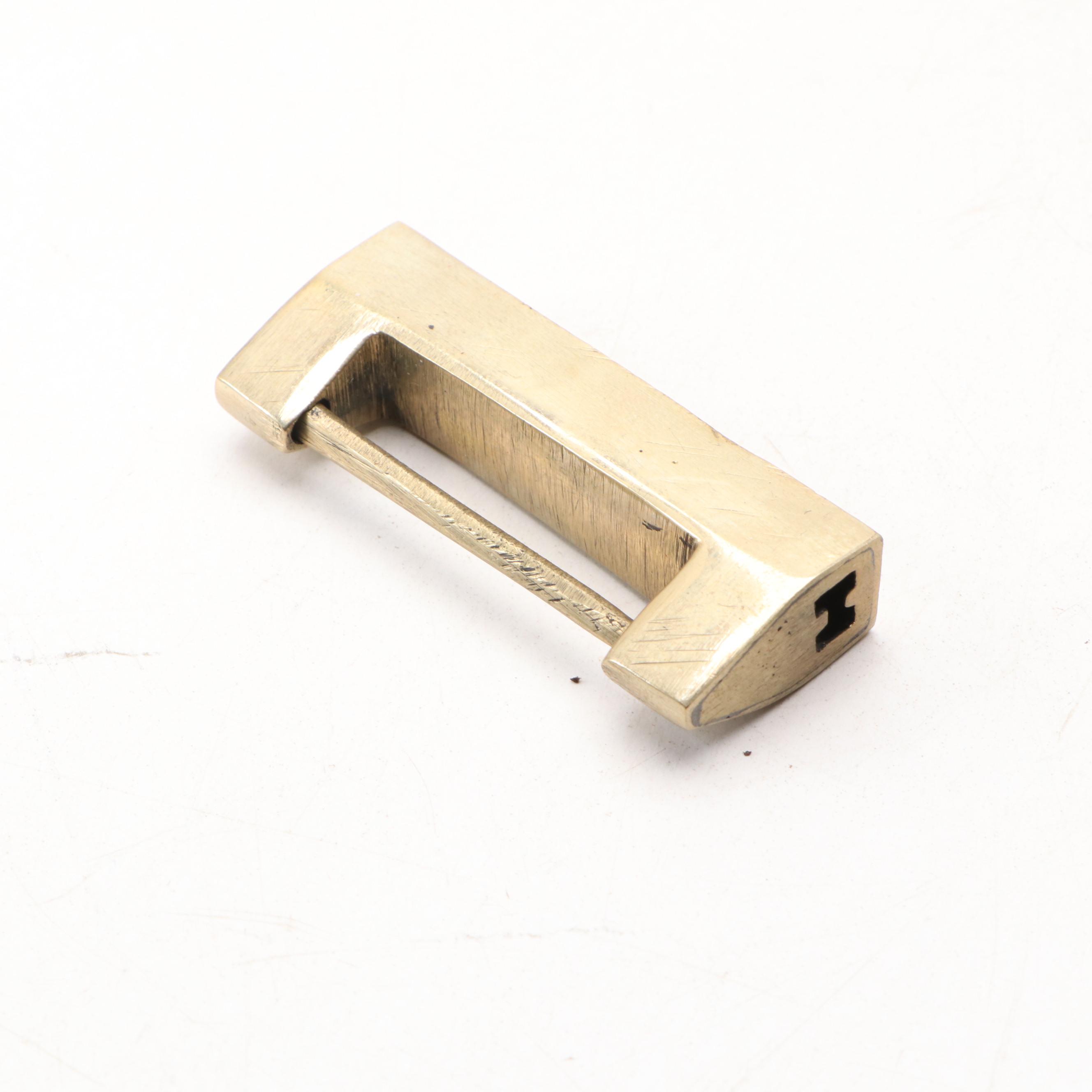 Chinese Style Brass Mounted Wooden Jewelry Box