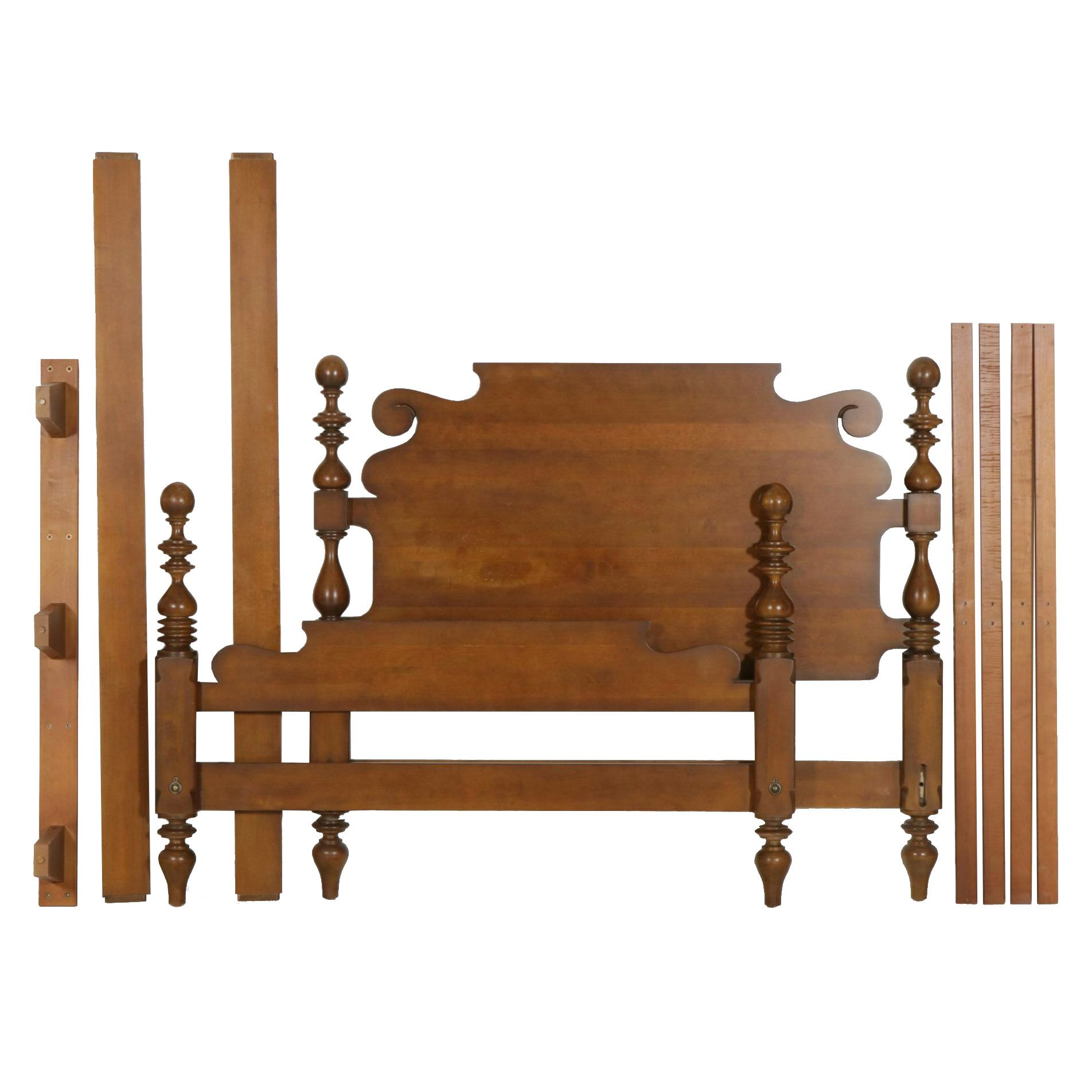 Ethan Allen "American Classics" Queen Size Cannonball Bed Frame