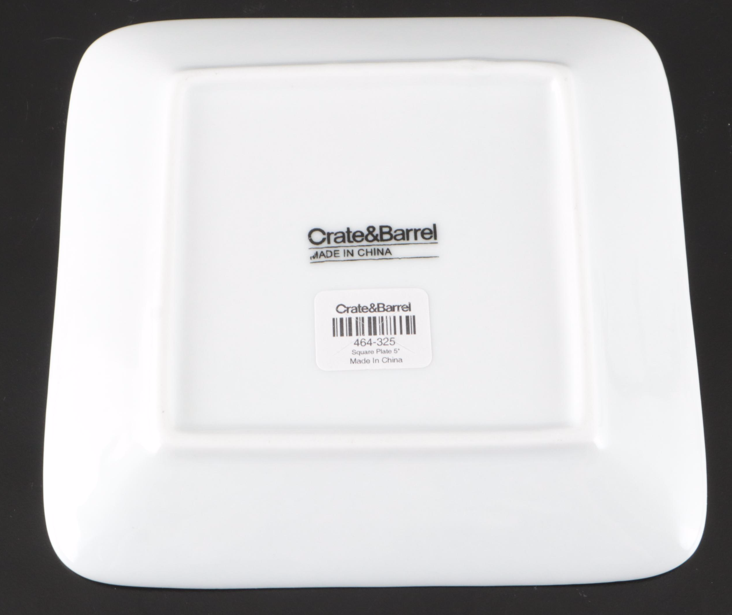 Bordallo Pinheiro Majolica Pink Cabbage Bowl with Crate & Barrel Ceramic Plates