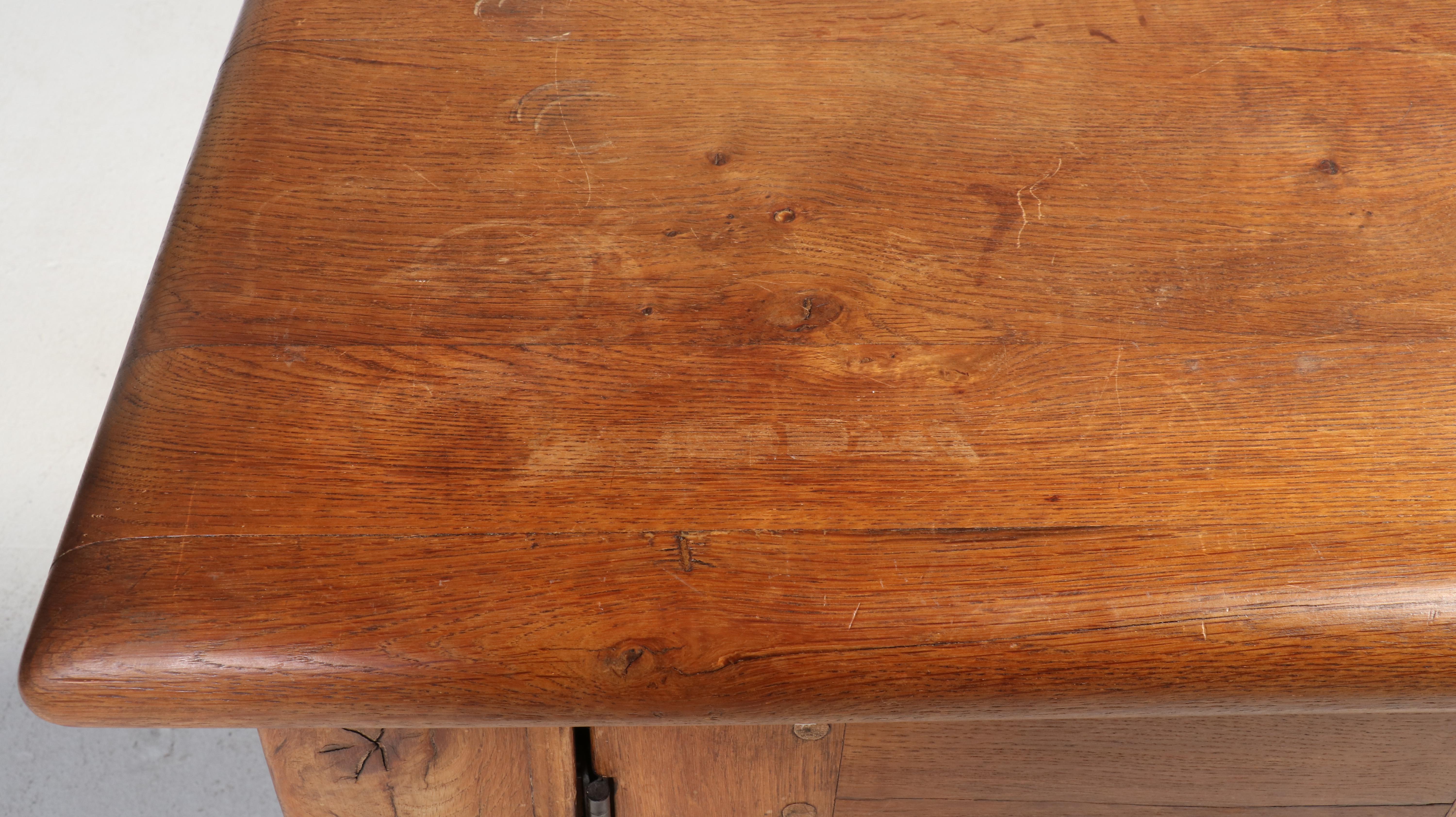 Large Spanish Colonial Style Quartersawn Oak Sideboard