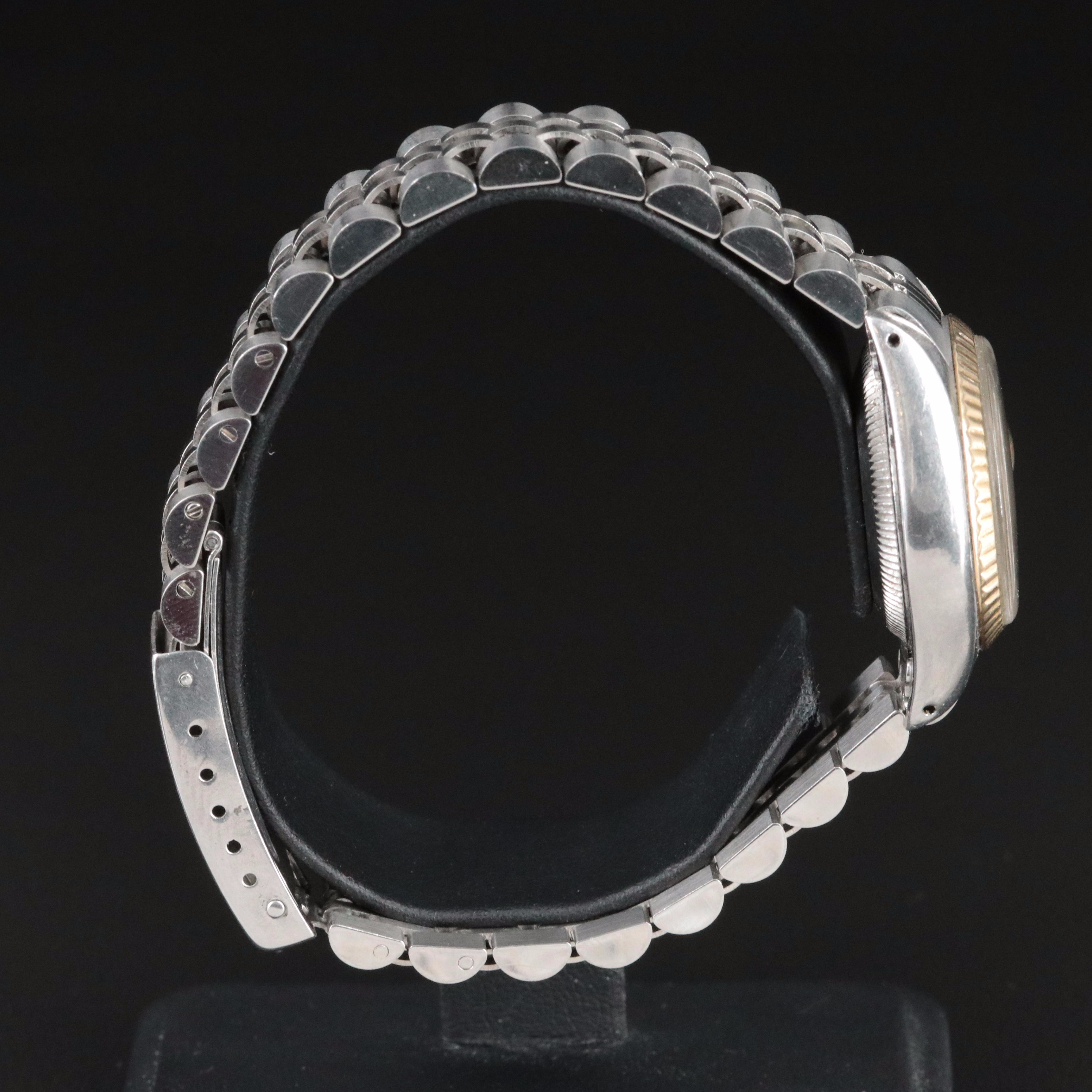 1979 Rolex 14K and Stainless Steel Custom Date Watch