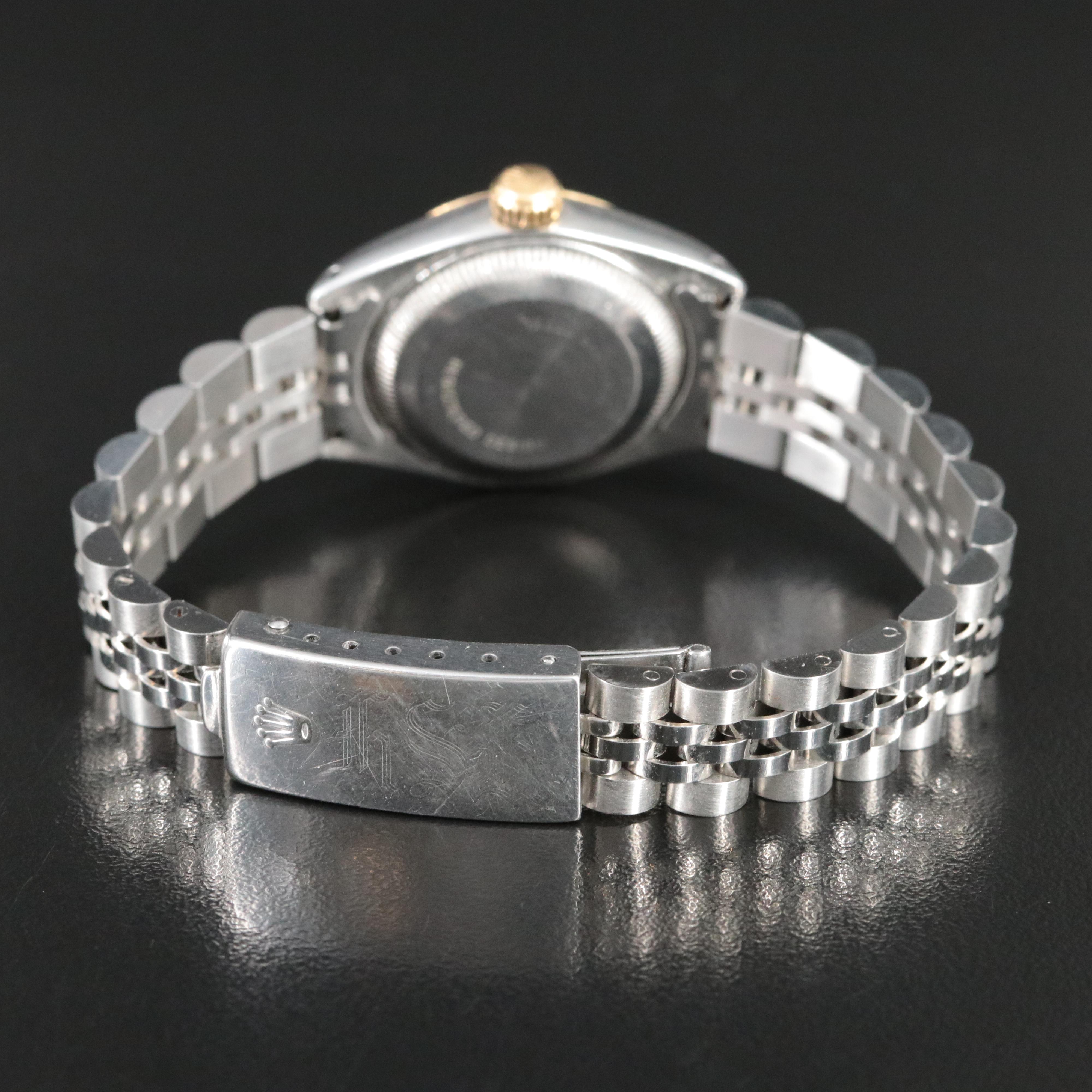 1979 Rolex 14K and Stainless Steel Custom Date Watch