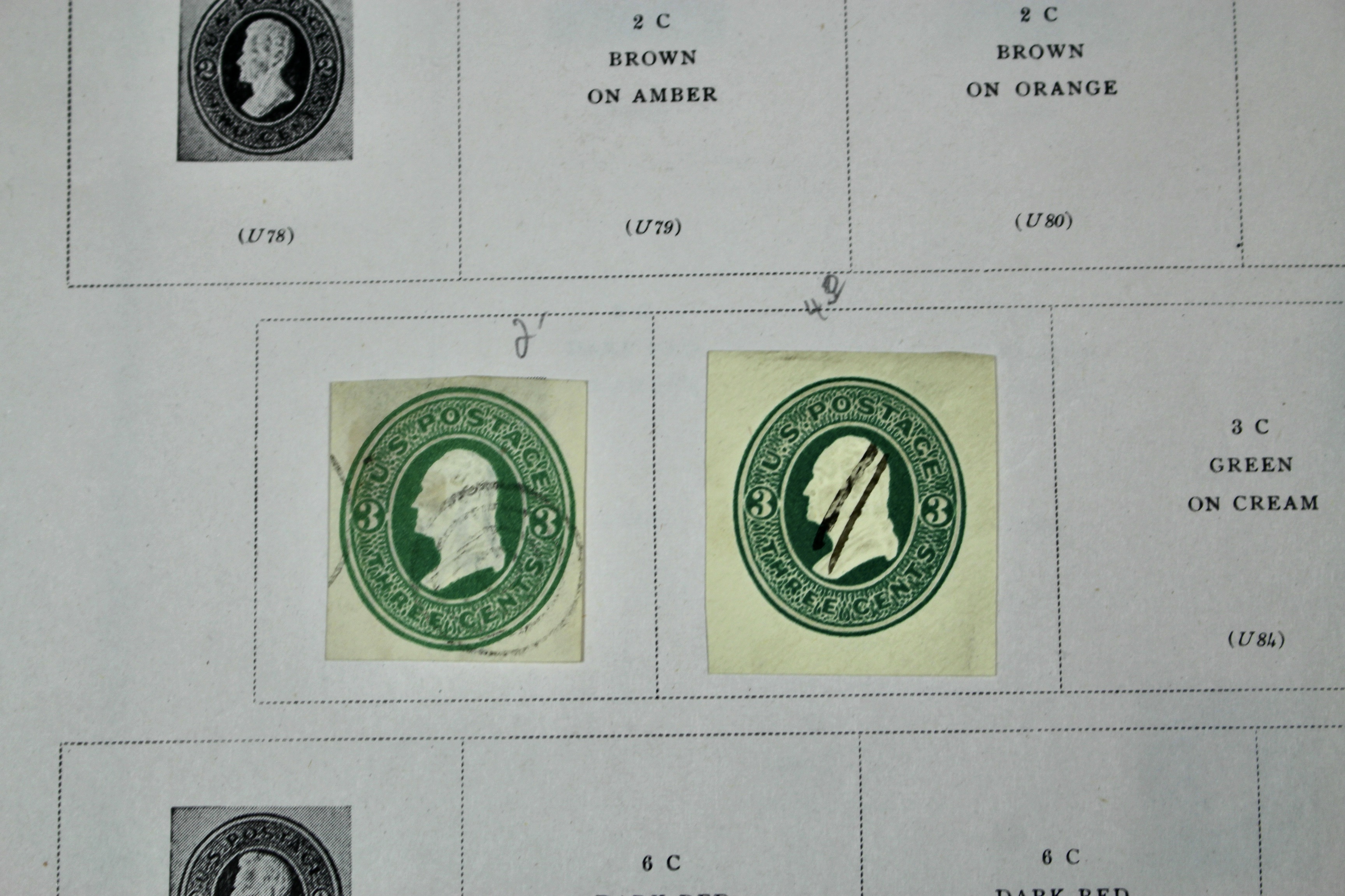 Early Cut Square Envelope Postage Collection, 1853 to 1950