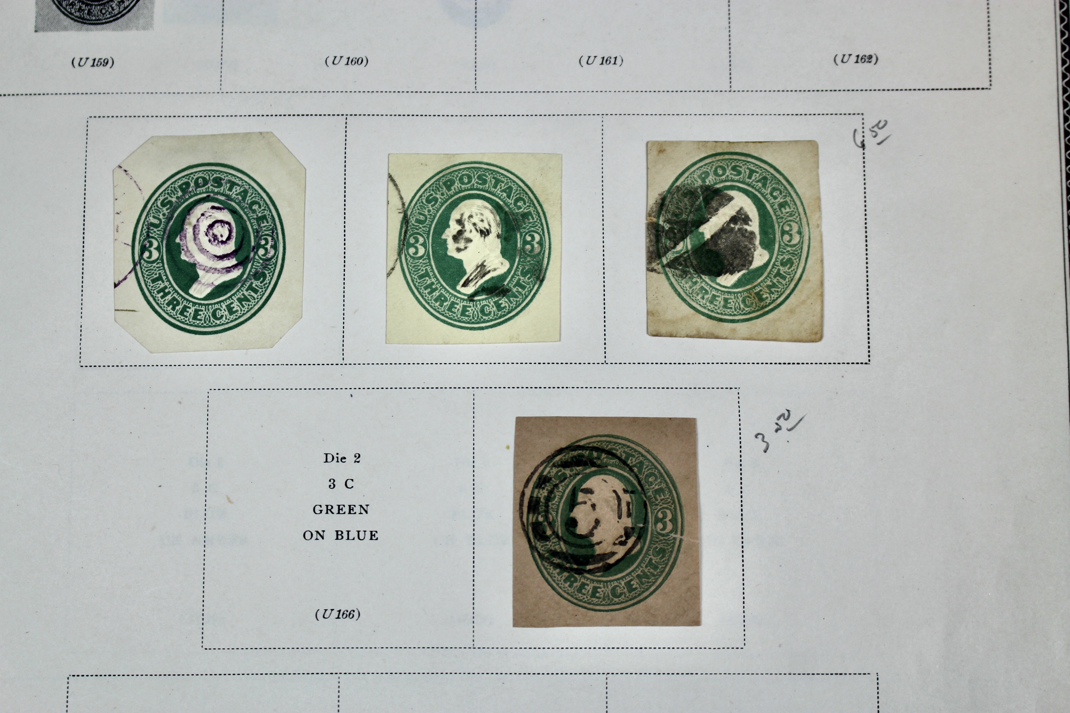 Early Cut Square Envelope Postage Collection, 1853 to 1950