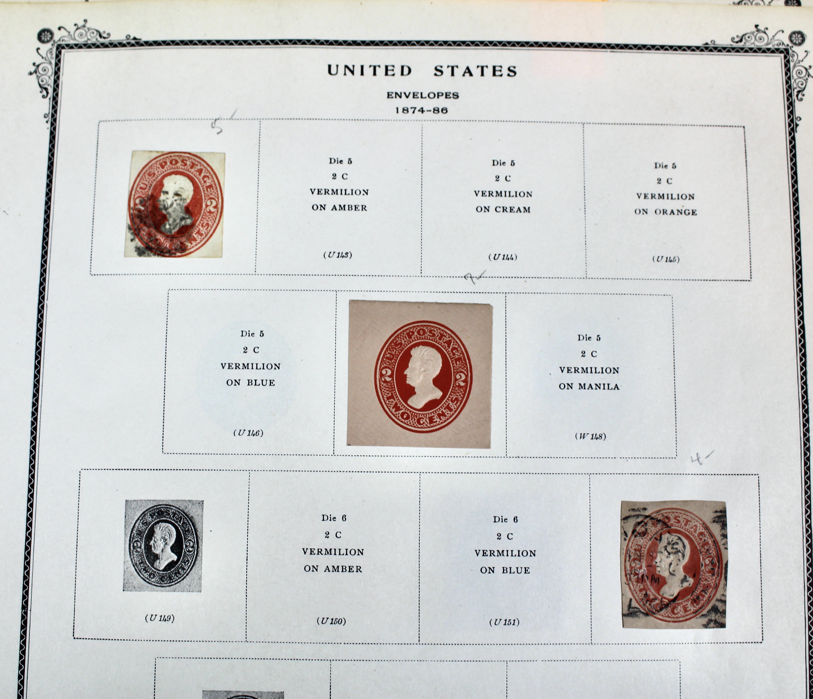 Early Cut Square Envelope Postage Collection, 1853 to 1950