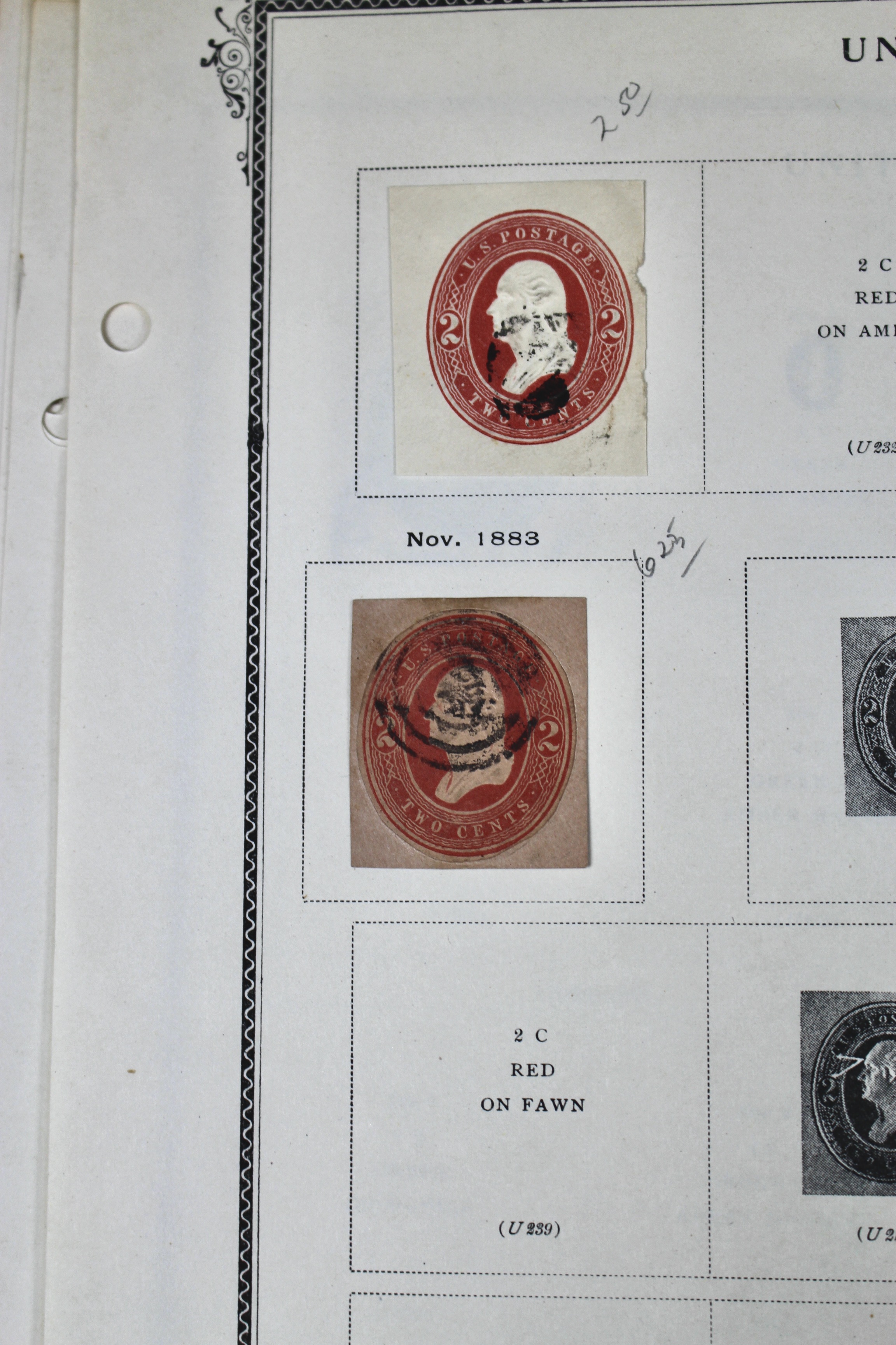 Early Cut Square Envelope Postage Collection, 1853 to 1950