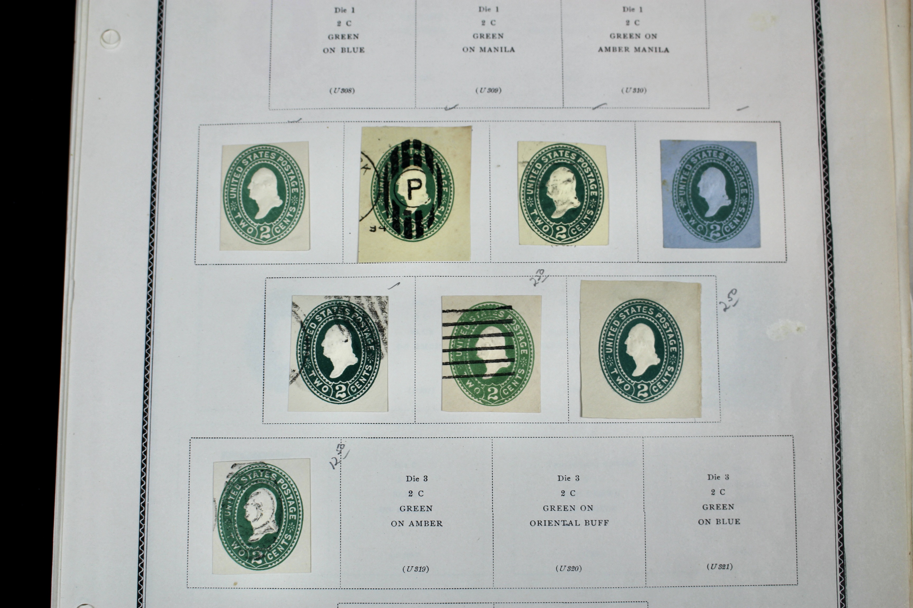 Early Cut Square Envelope Postage Collection, 1853 to 1950