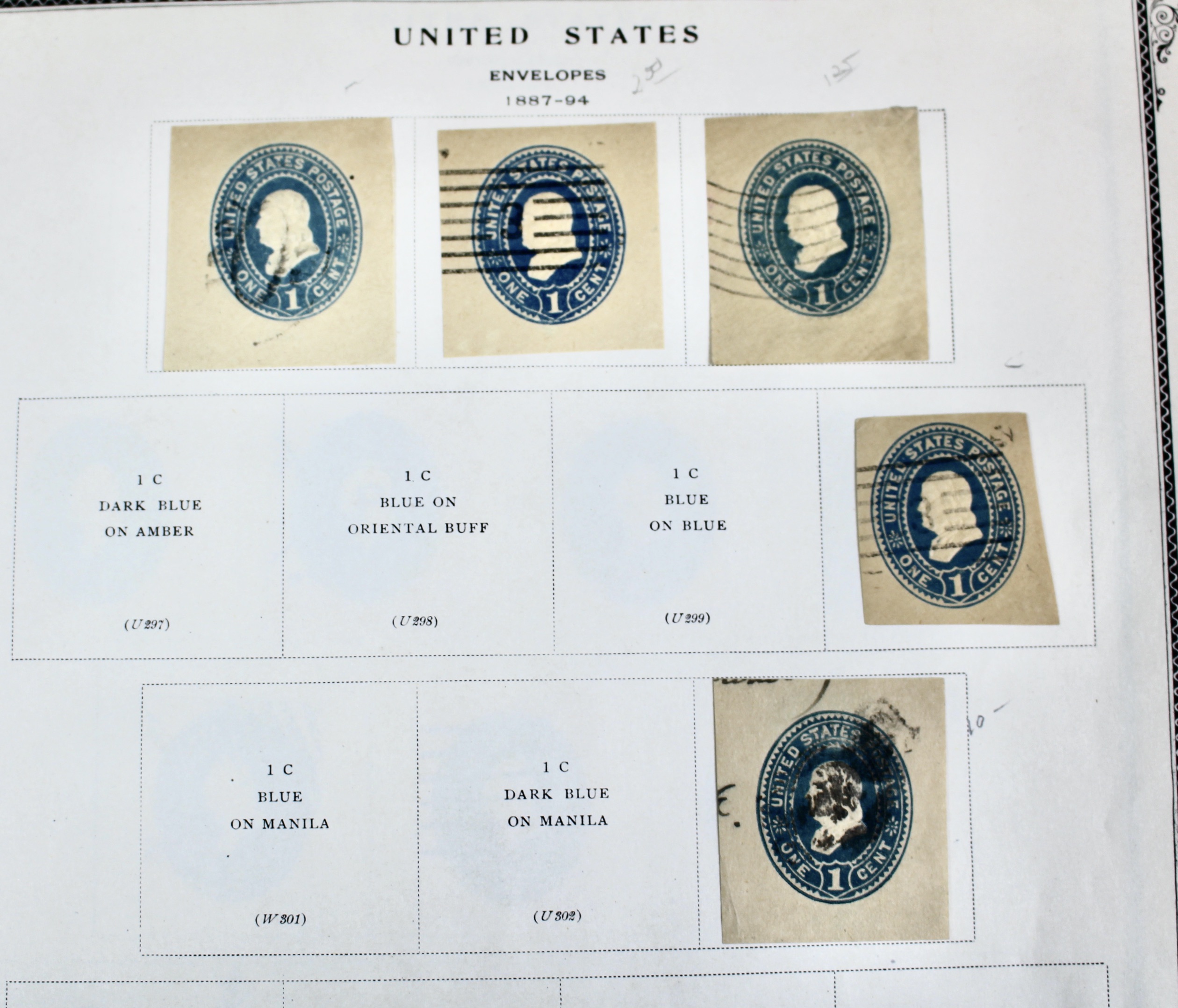 Early Cut Square Envelope Postage Collection, 1853 to 1950