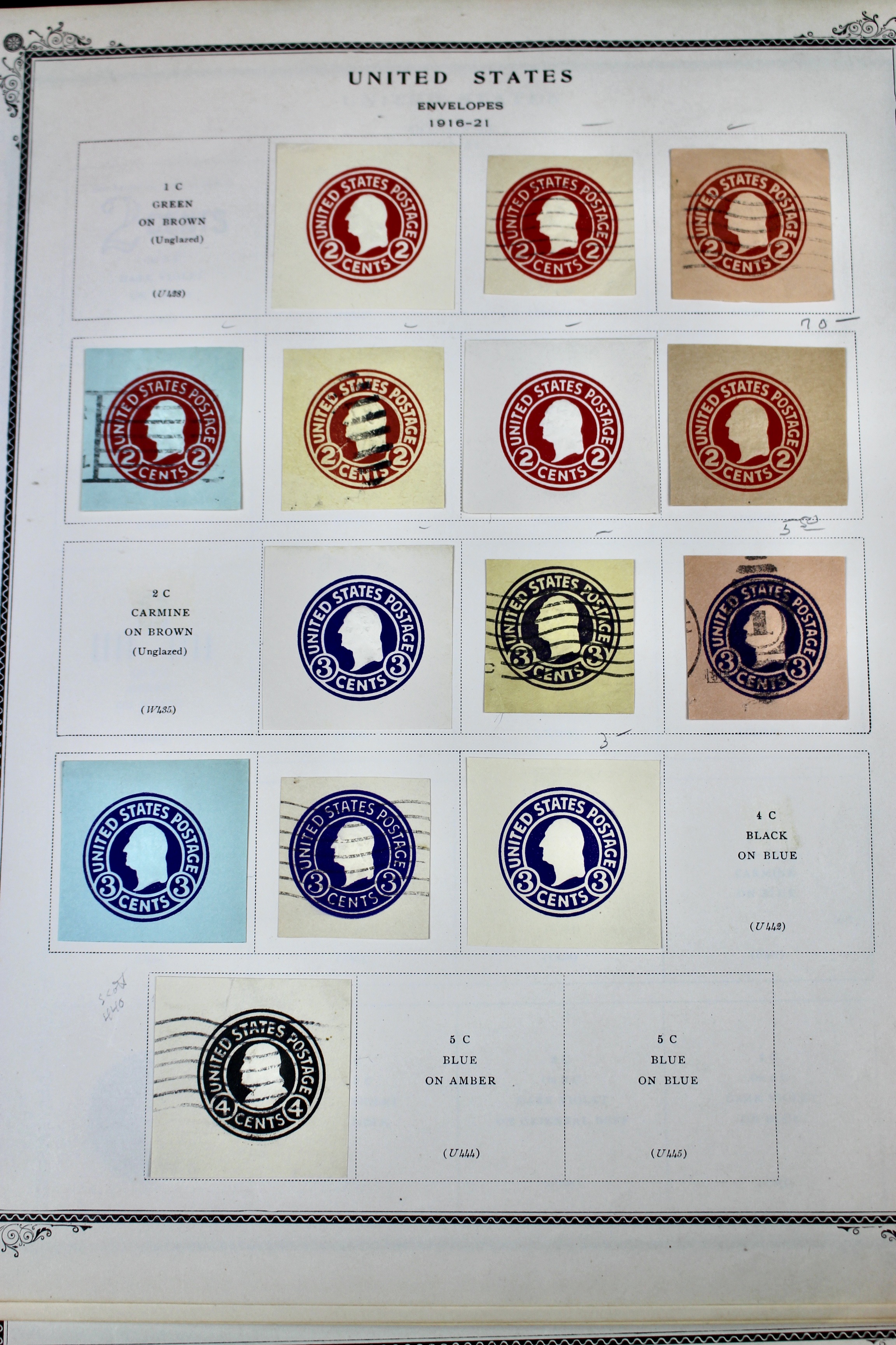 Early Cut Square Envelope Postage Collection, 1853 to 1950