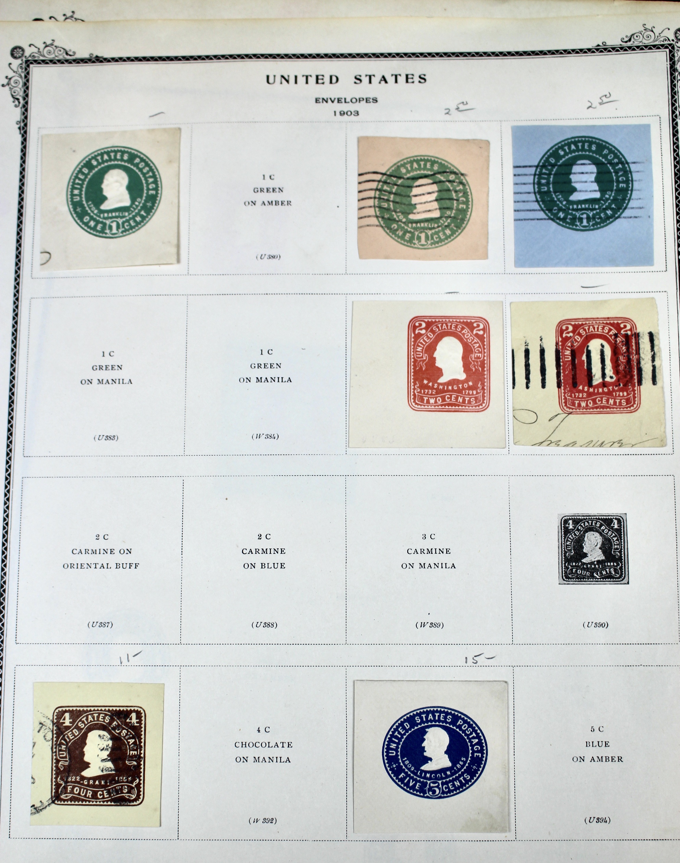 Early Cut Square Envelope Postage Collection, 1853 to 1950