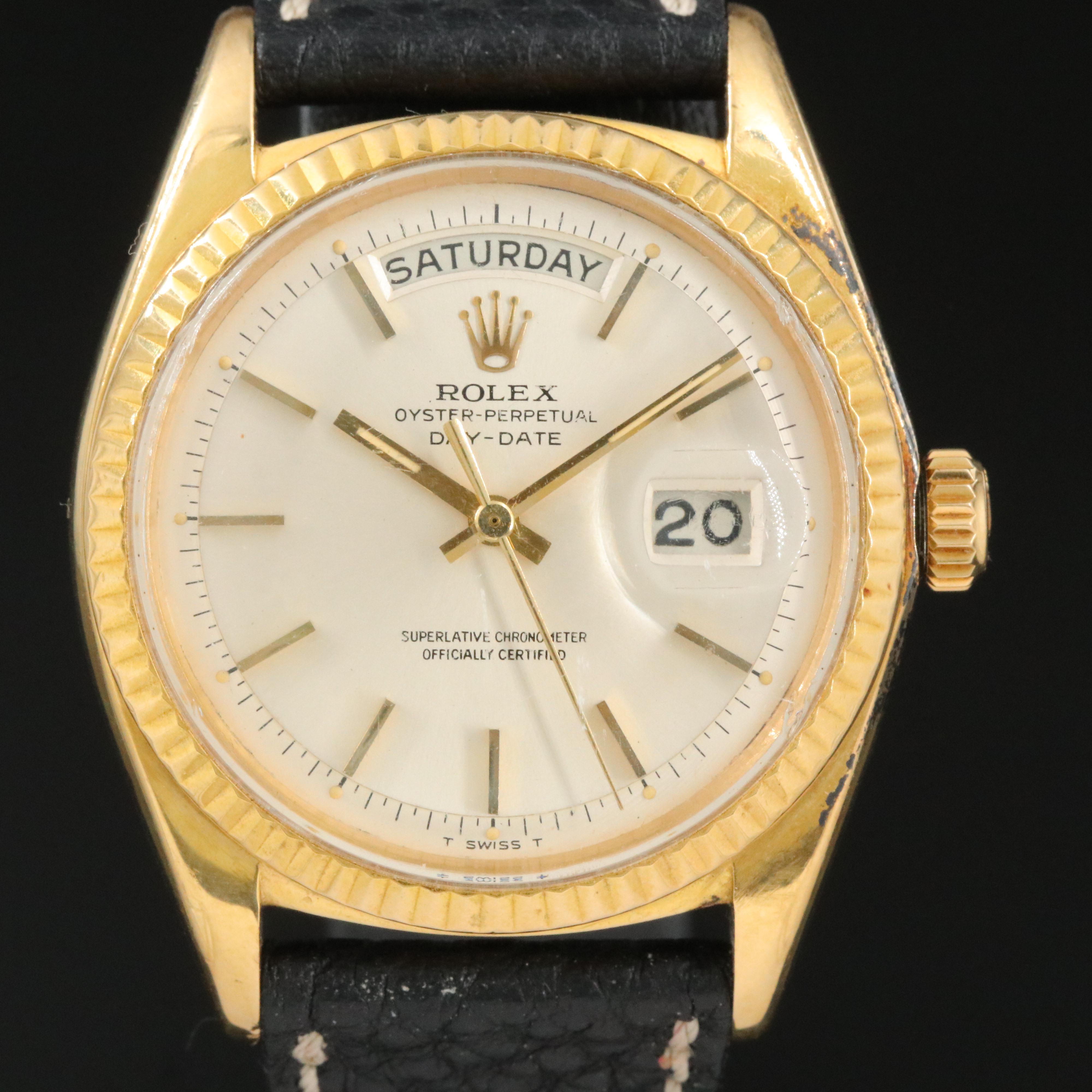 1963 Rolex Day-Date Pie Pan Dial Watch