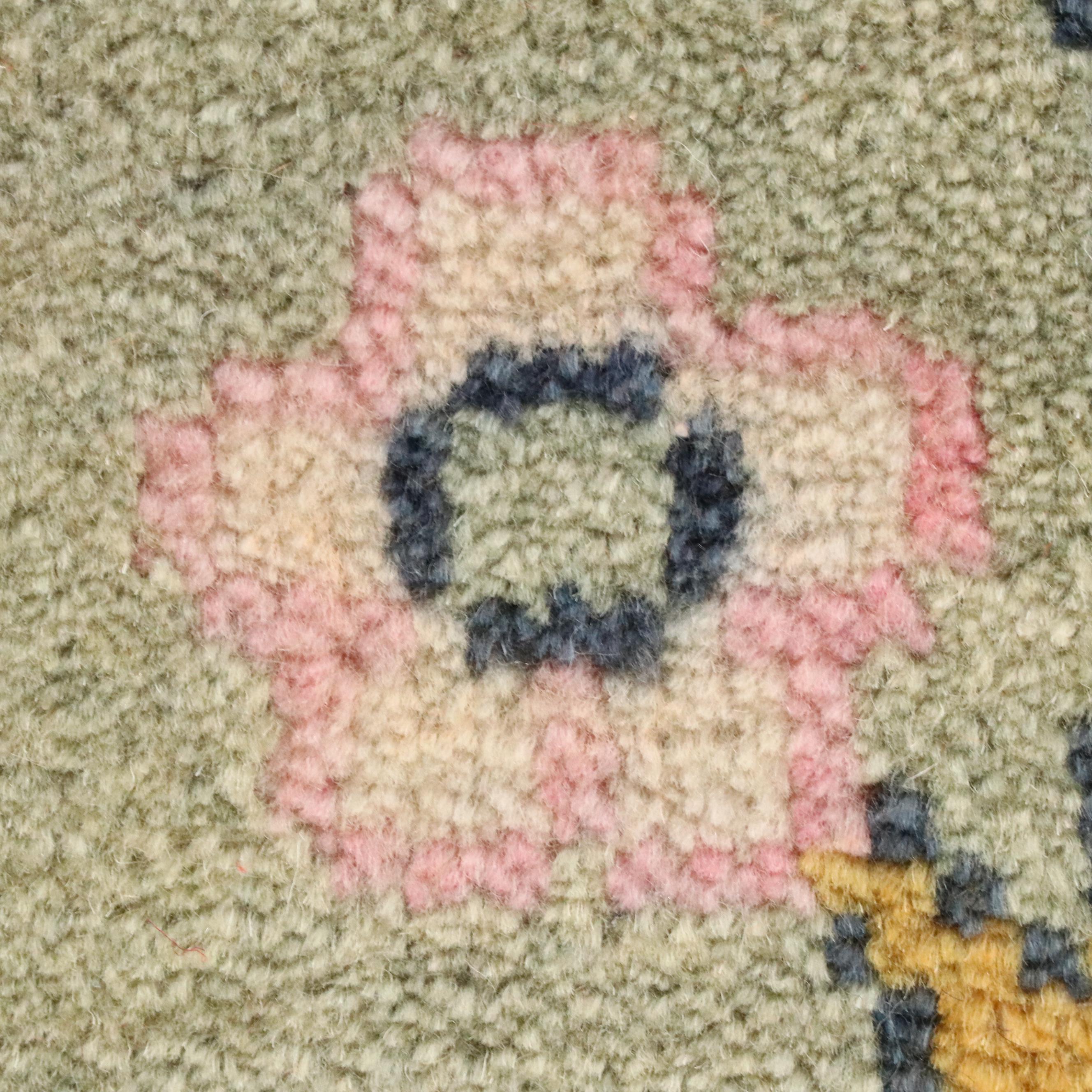 9'1 x 12'1 Hand-Knotted Indo-Persian Pictorial Room-Sized Rug