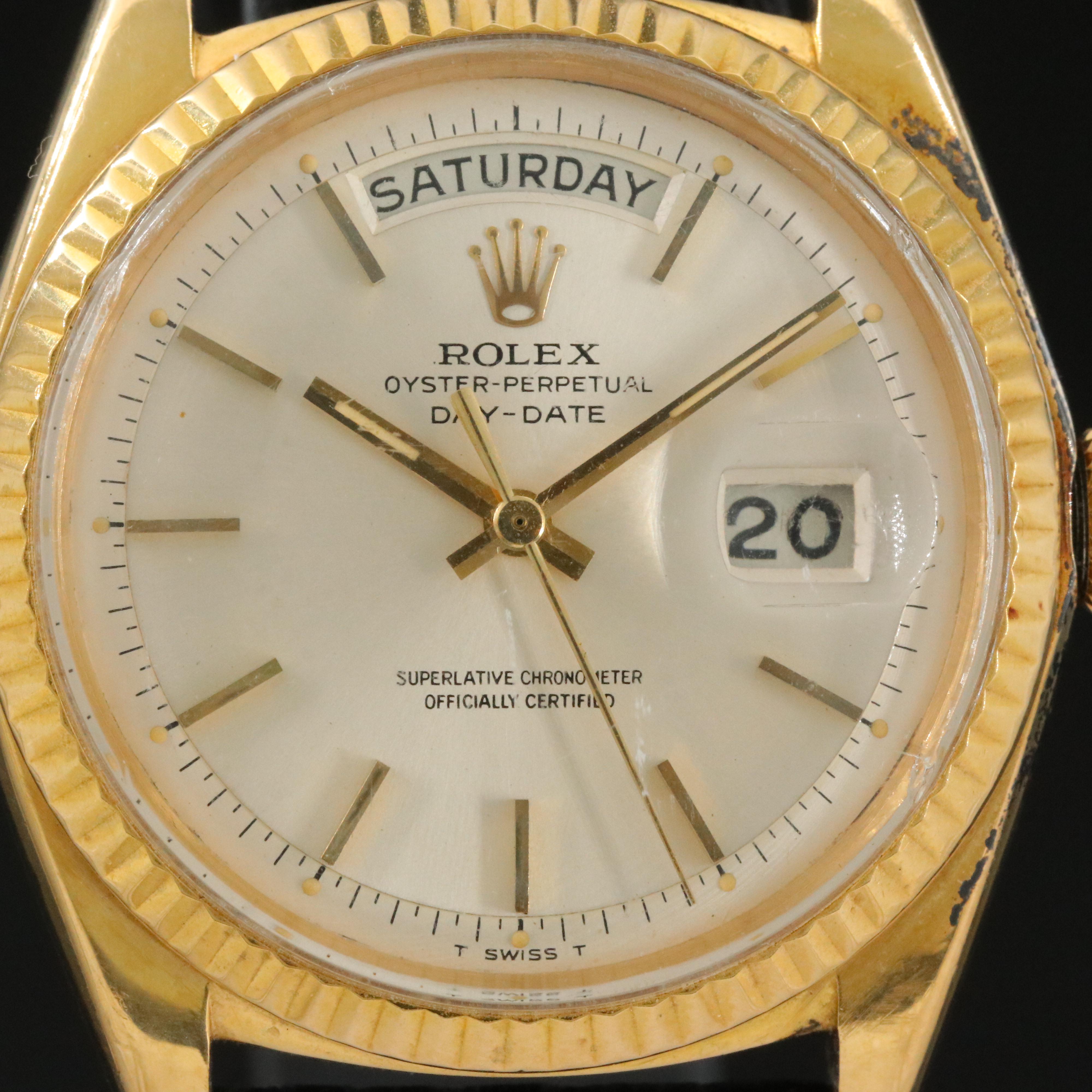 1963 Rolex Day-Date Pie Pan Dial Watch