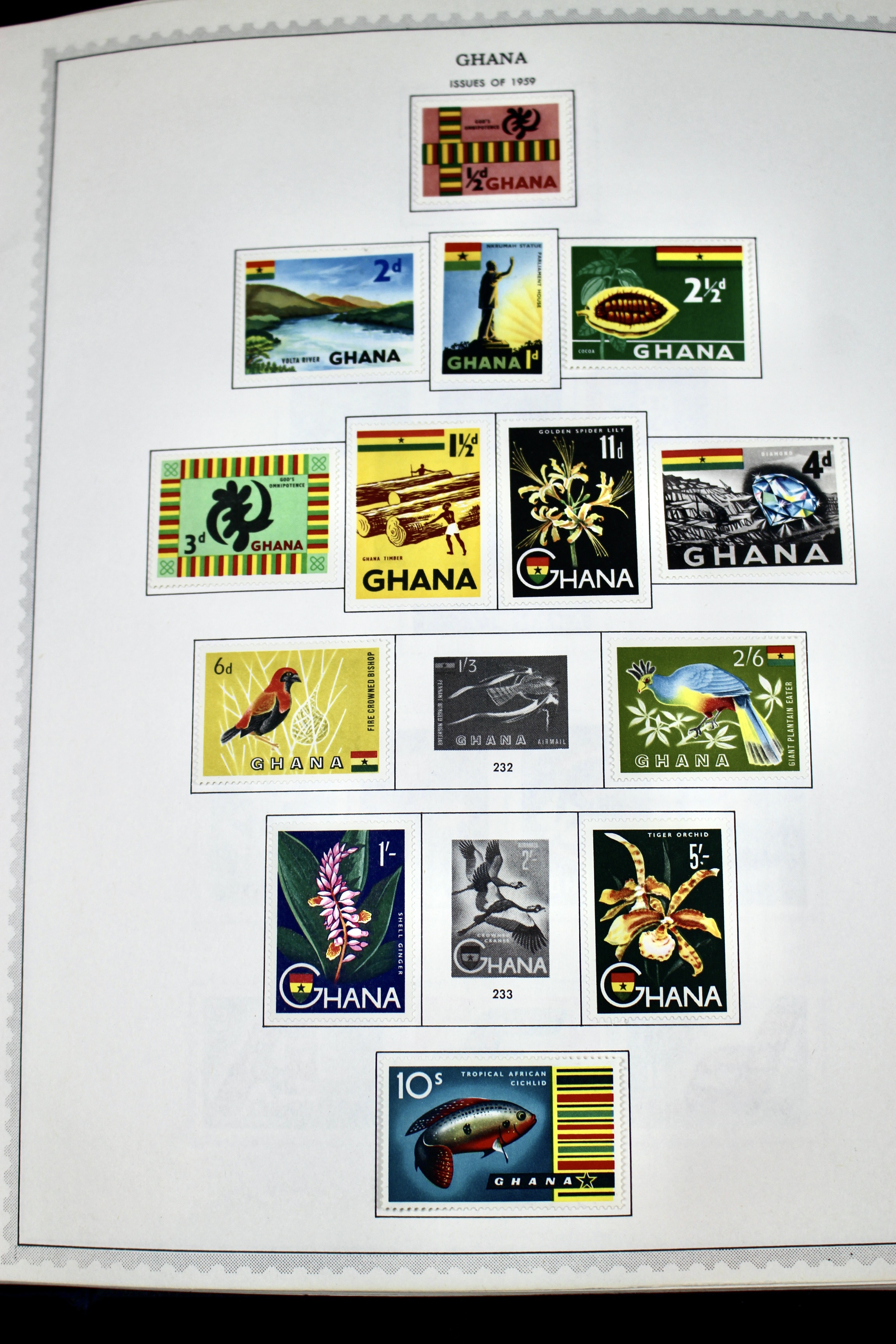 Mint Condition Ghana Postage Stamp Collection