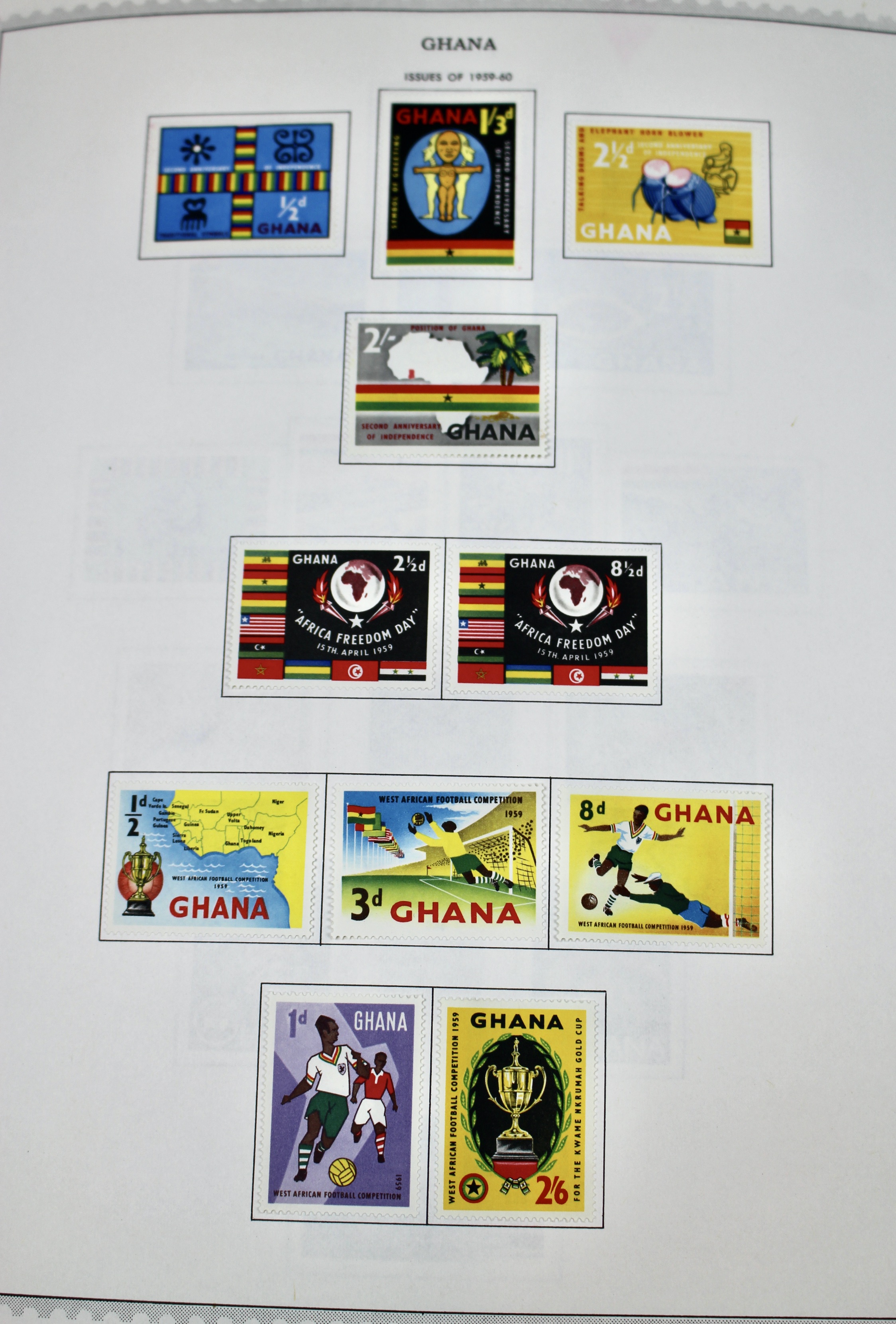 Mint Condition Ghana Postage Stamp Collection