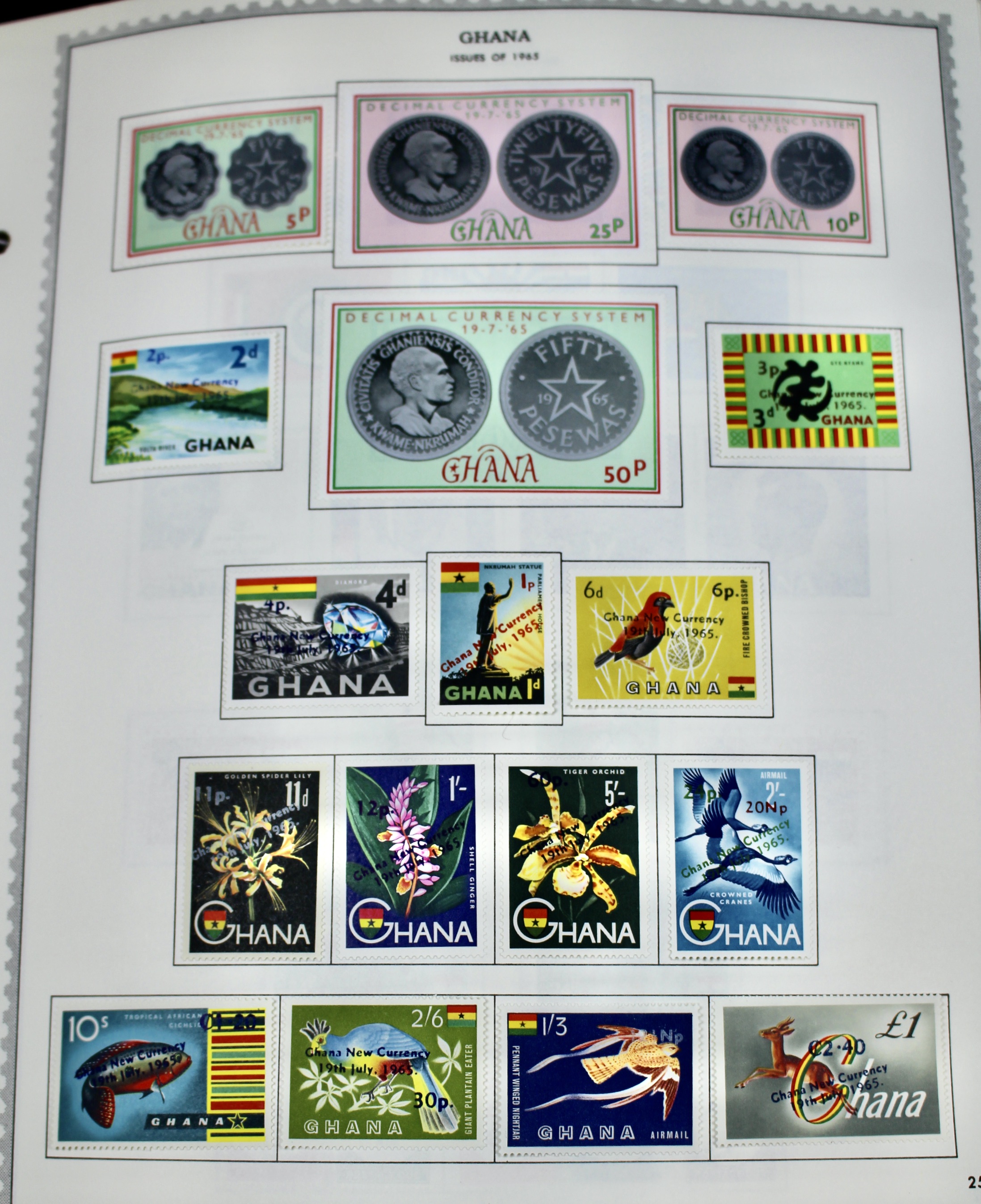 Mint Condition Ghana Postage Stamp Collection