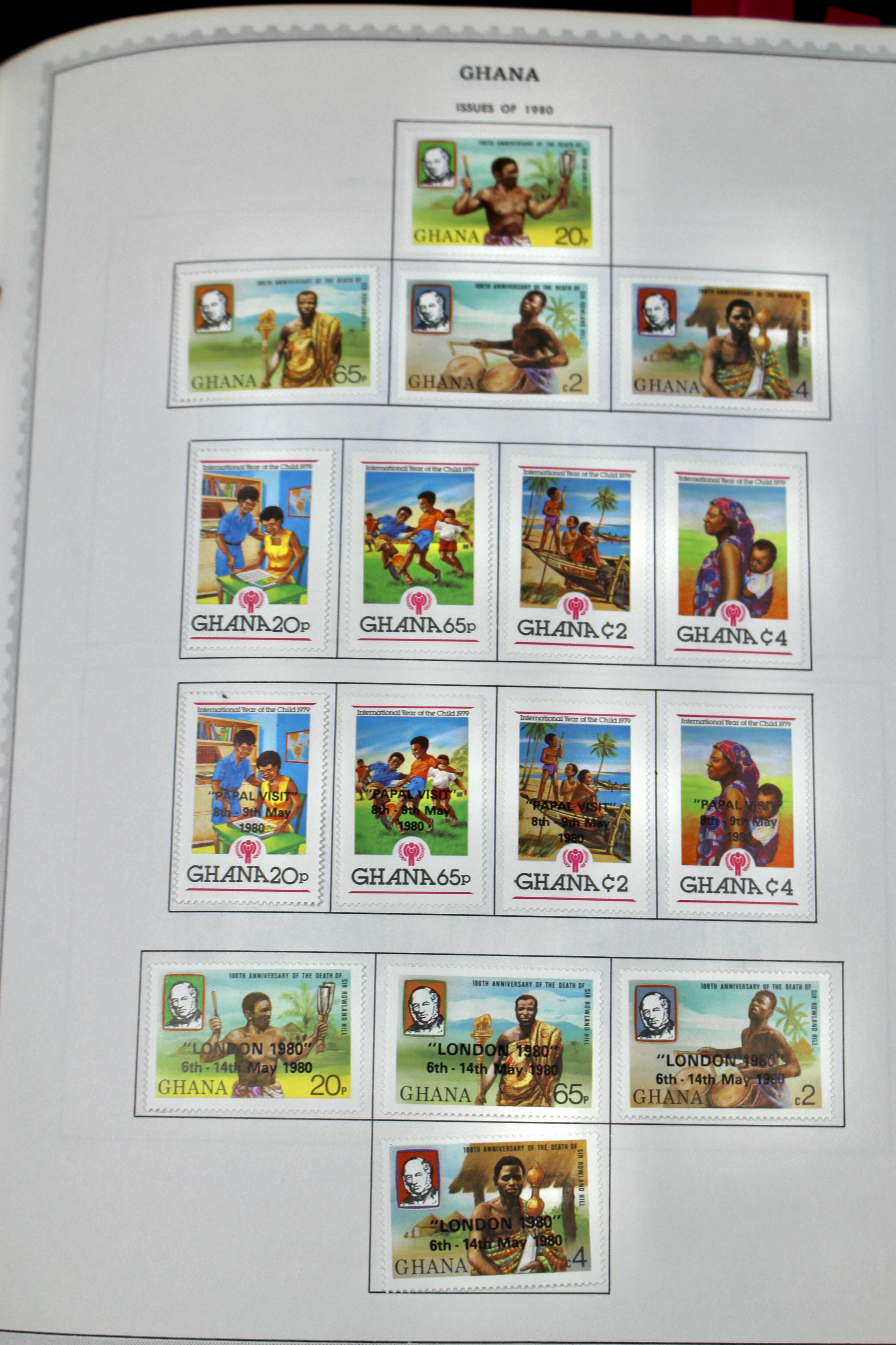 Mint Condition Ghana Postage Stamp Collection