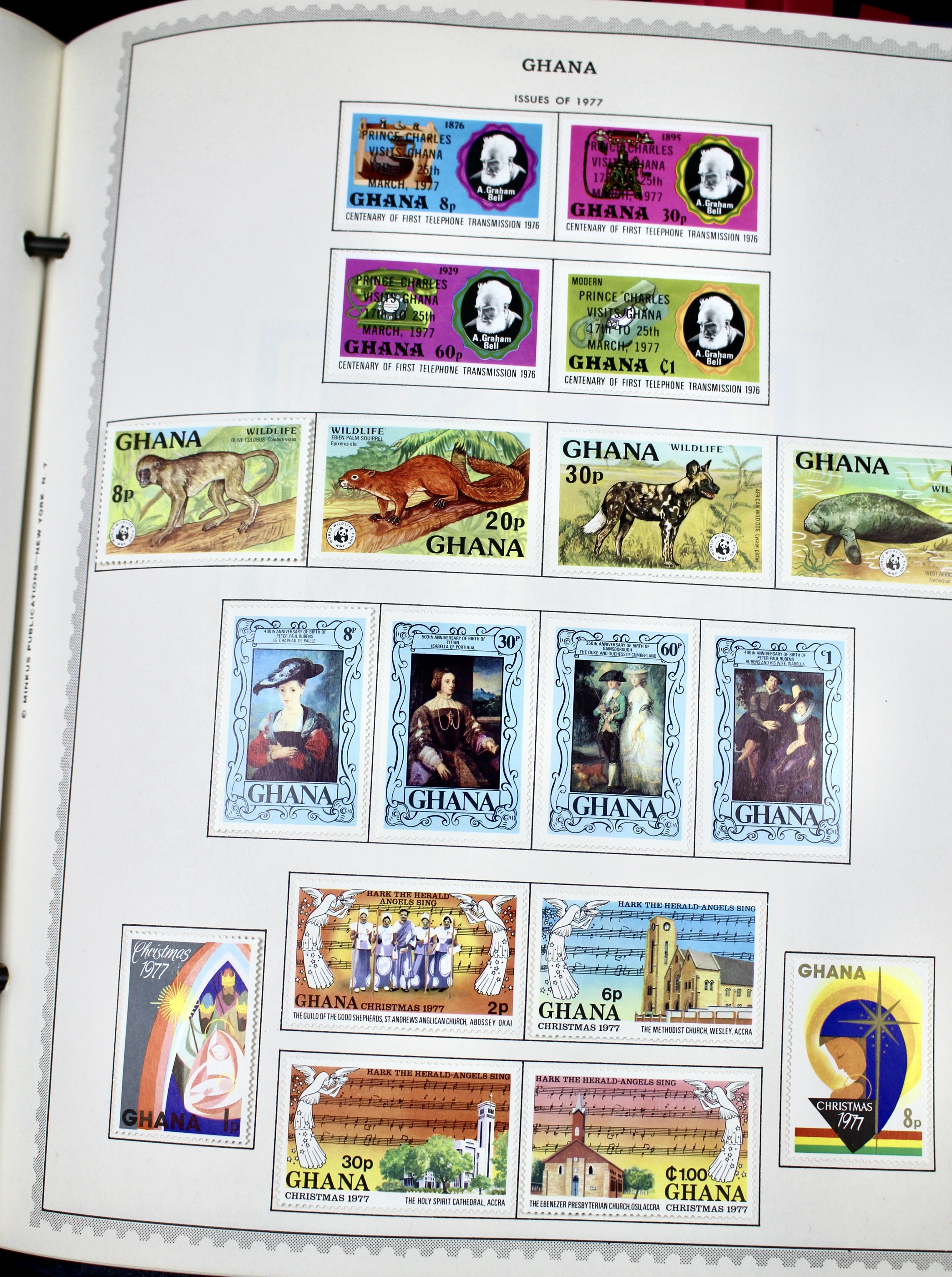 Mint Condition Ghana Postage Stamp Collection