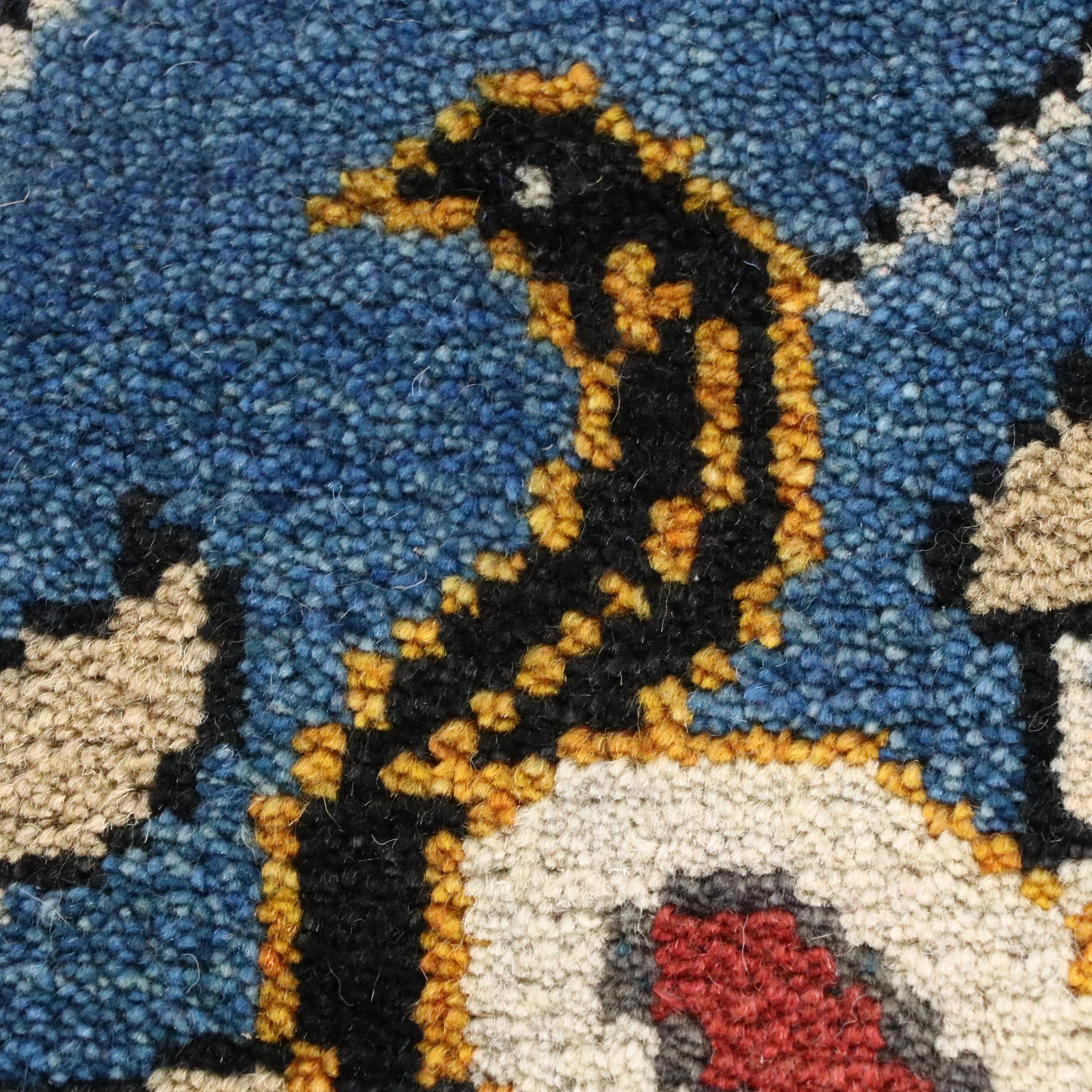 9'9 x 14' Hand-Knotted Indo-Persian Pictorial Room-Sized Rug