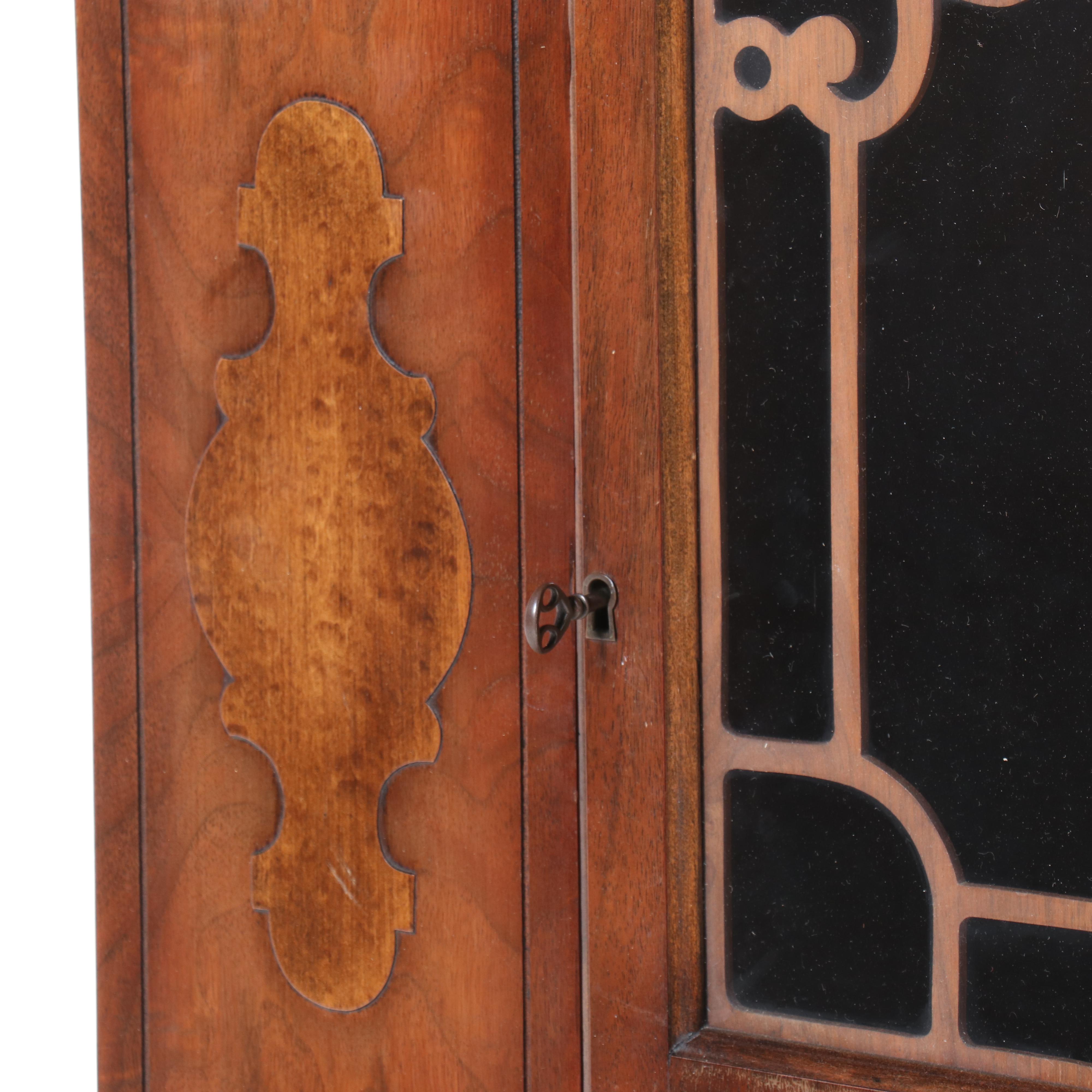 Excel Mfg. Co. Jacobean Revival Walnut China Cabinet, circa 1930