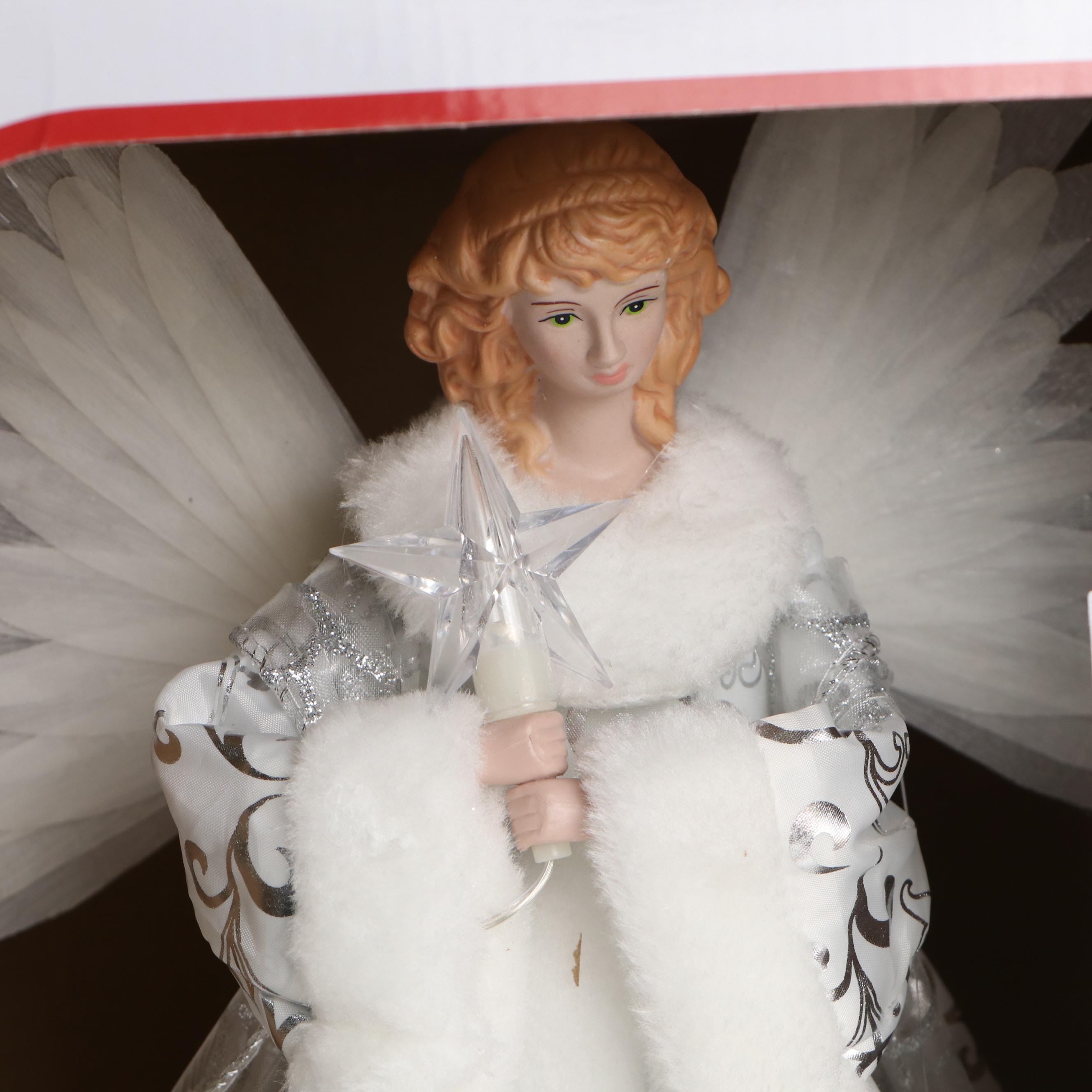 Mr. Christmas Animated Fiber Optic Angel Tree Topper