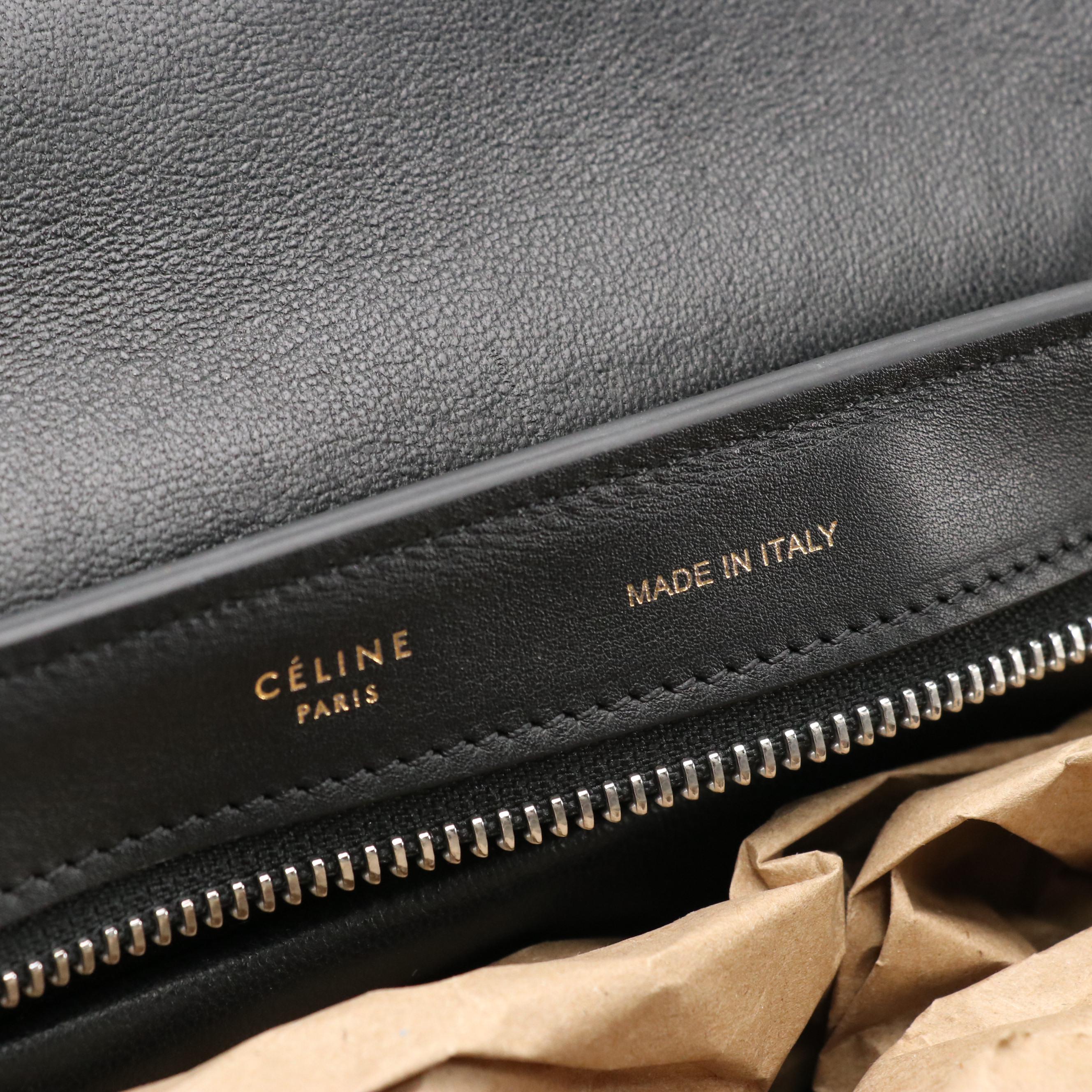 Céline Tricolor Leather Trapeze Two-Way Bag