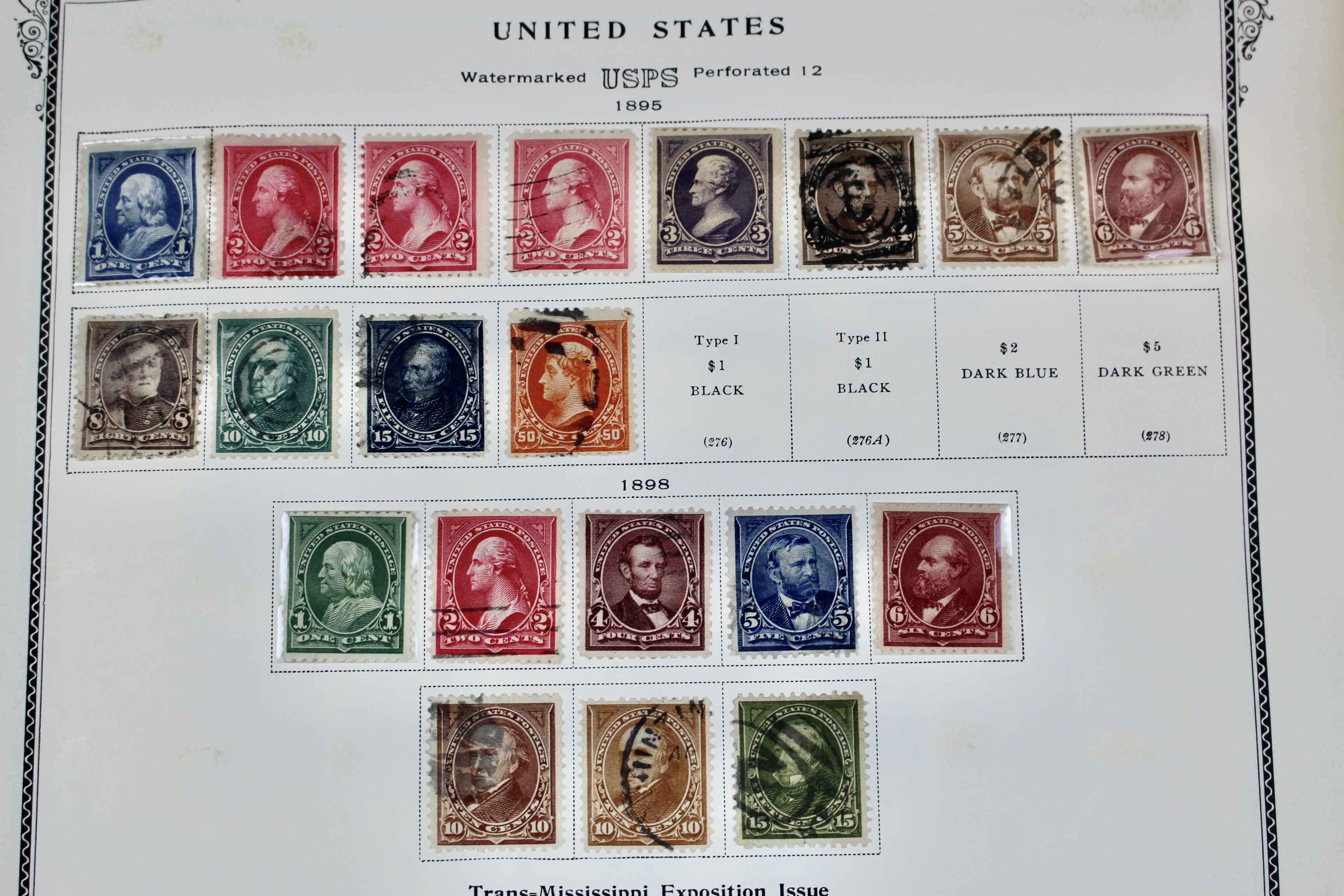 Early U.S. Postage Stamp Collection, 1851 to 1904