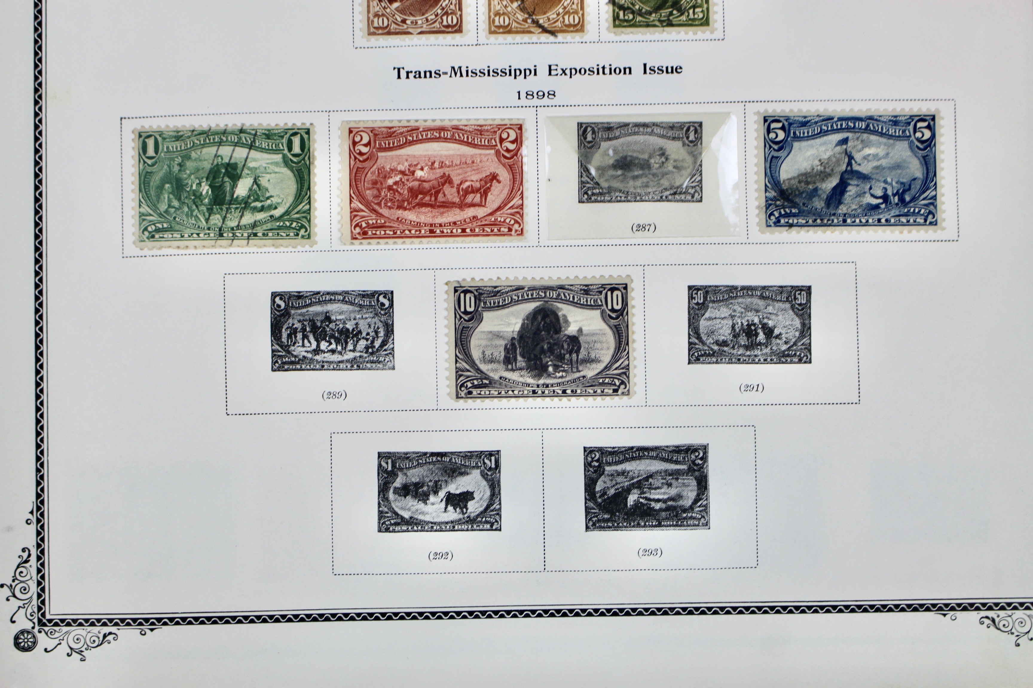 Early U.S. Postage Stamp Collection, 1851 to 1904