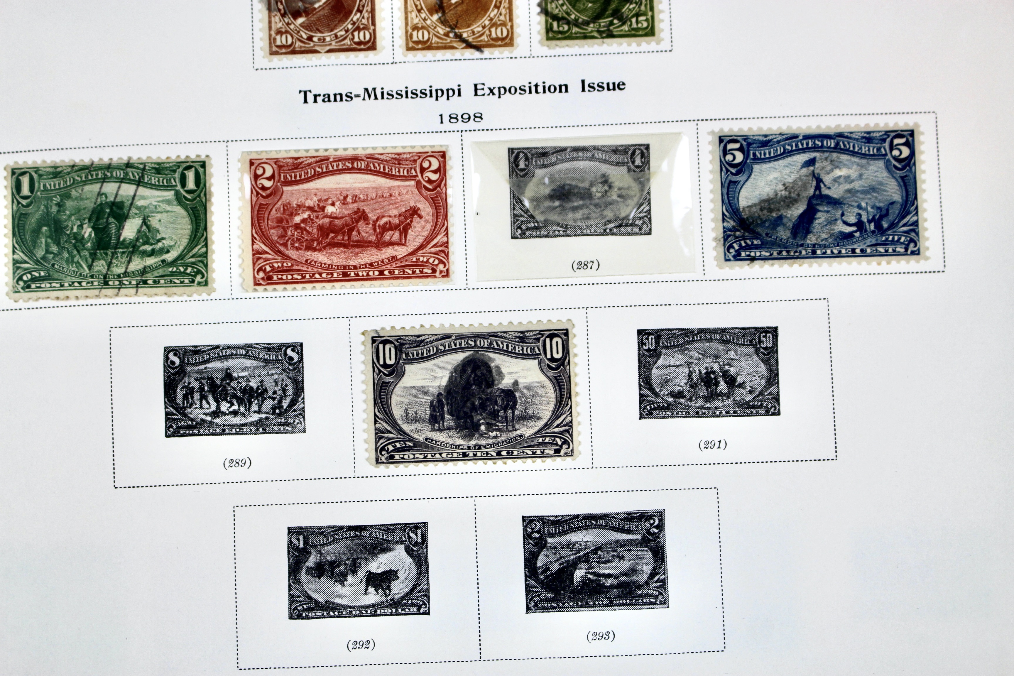 Early U.S. Postage Stamp Collection, 1851 to 1904