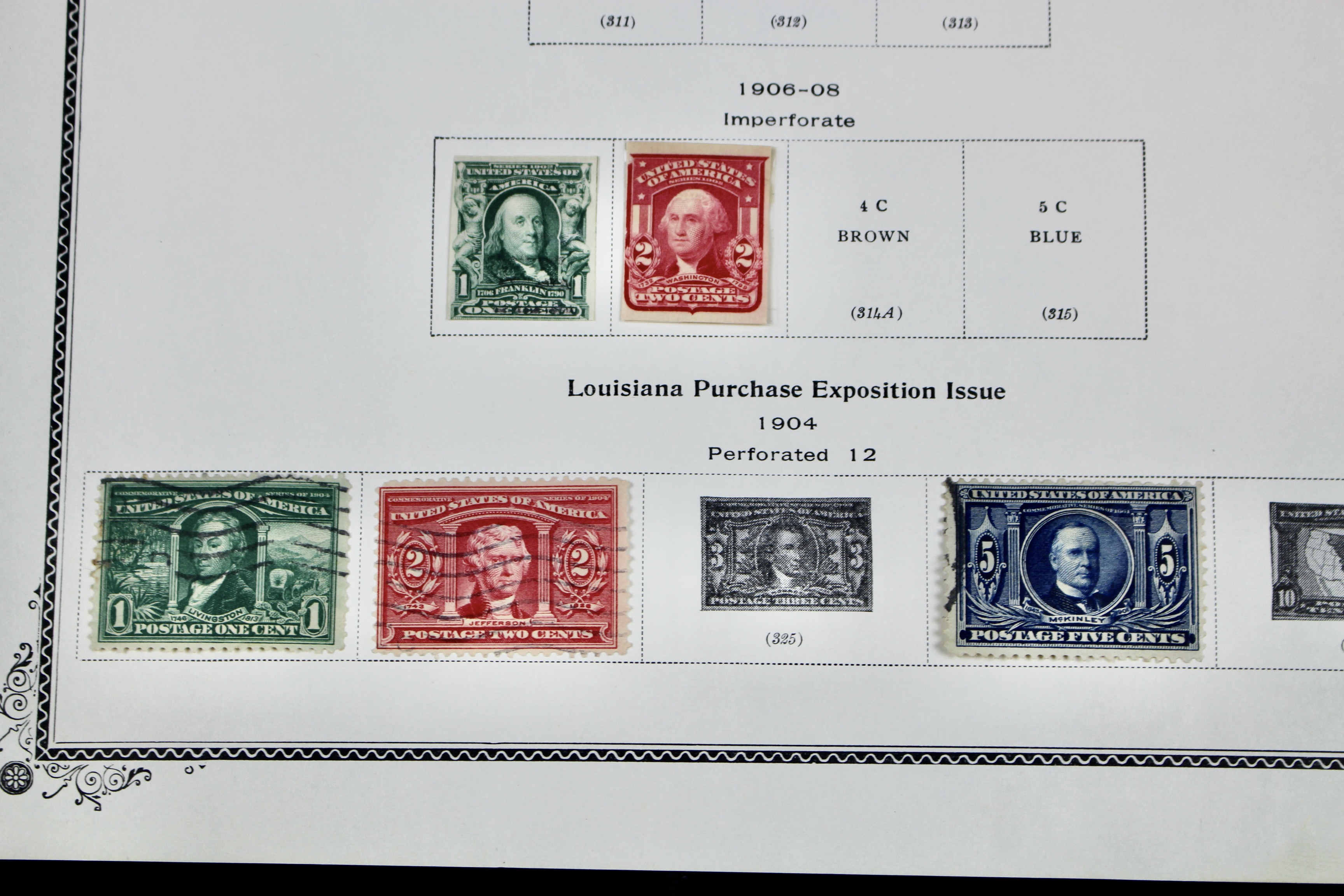 Early U.S. Postage Stamp Collection, 1851 to 1904