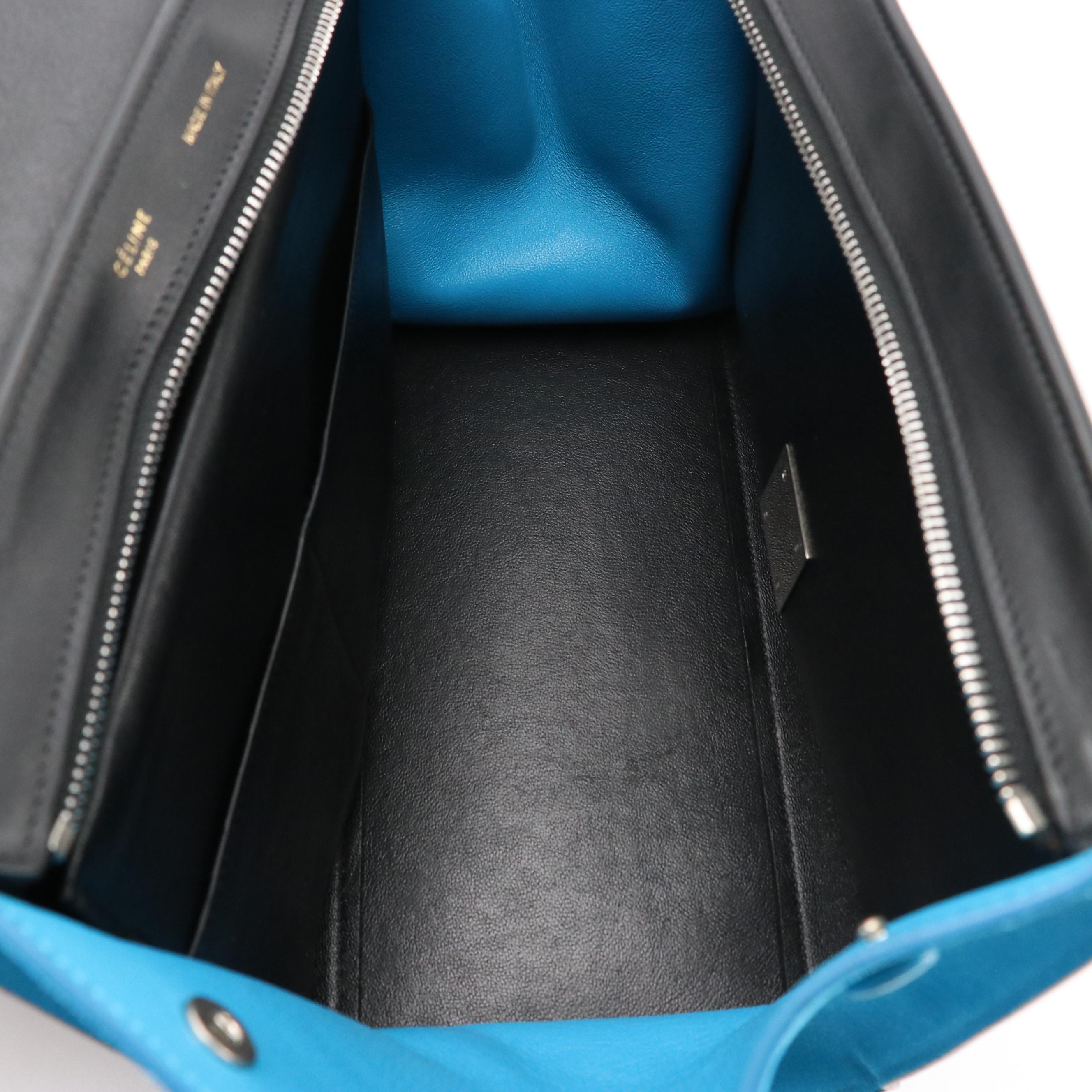 Céline Tricolor Leather Trapeze Two-Way Bag