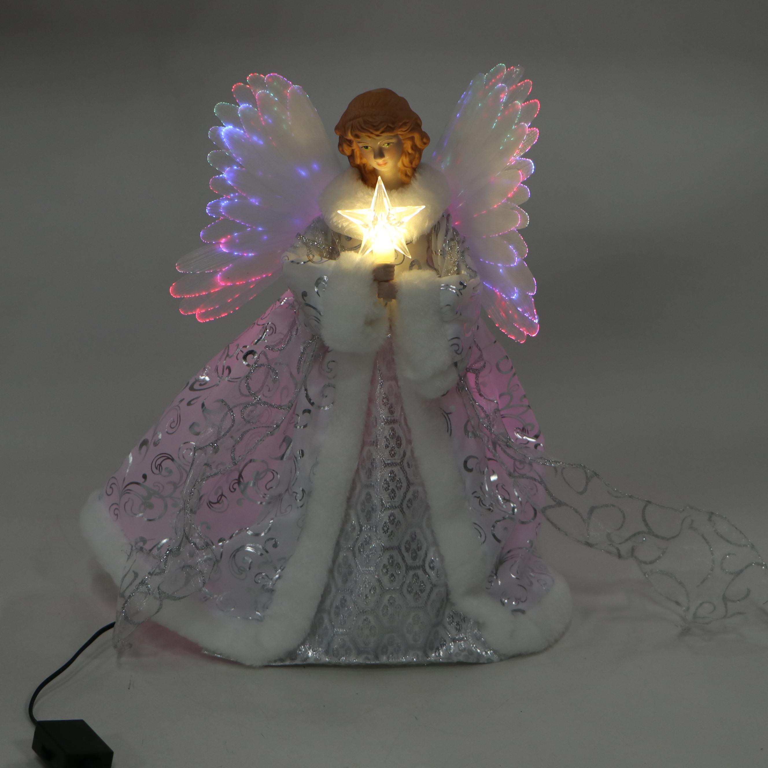 Mr. Christmas Animated Fiber Optic Angel Tree Topper