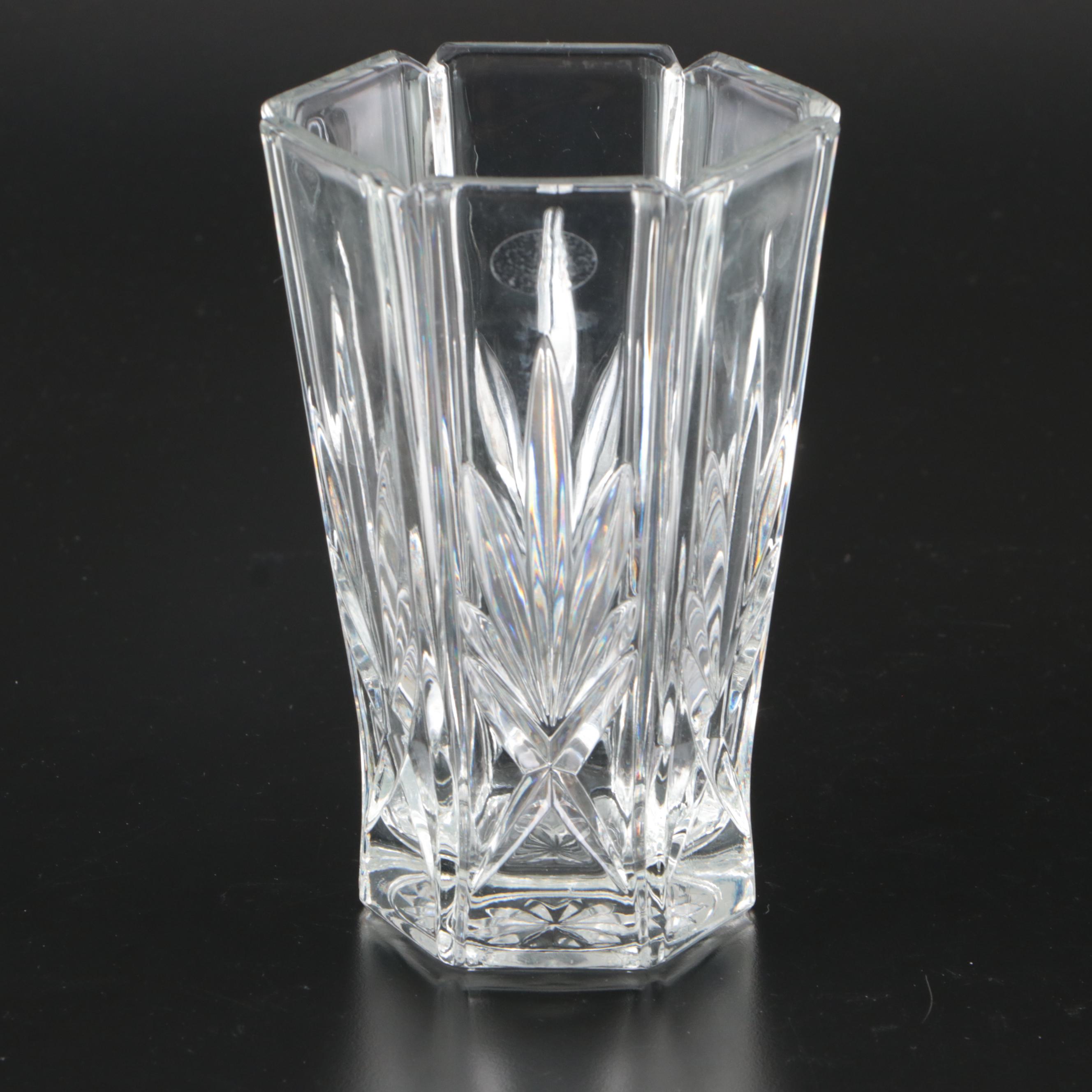 Gorham Sterling Spoon with Orrefors Crystal Vase and Other Tableware