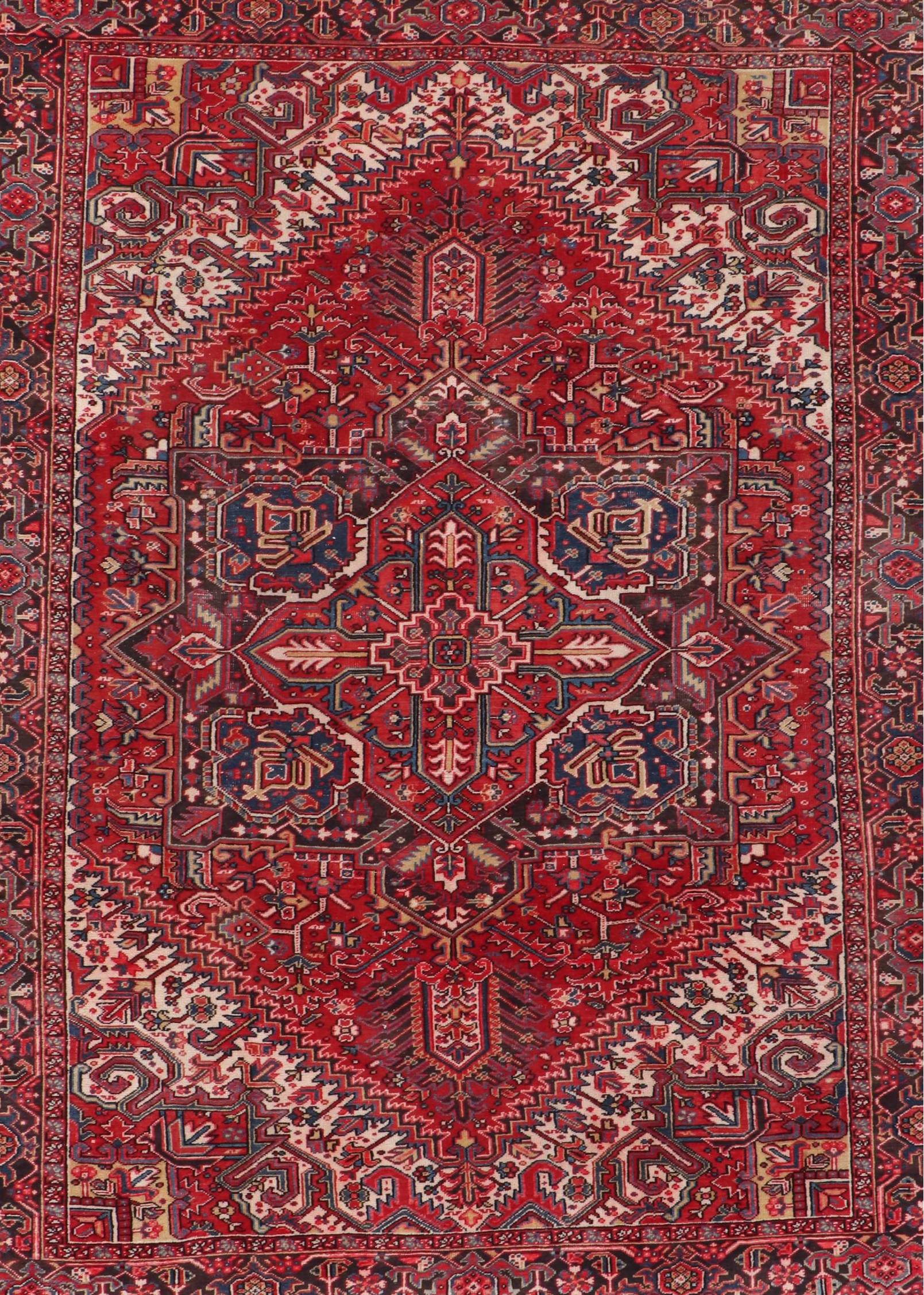 8'3 x 10'7 Hand-Knotted Persian Ahar Area Rug