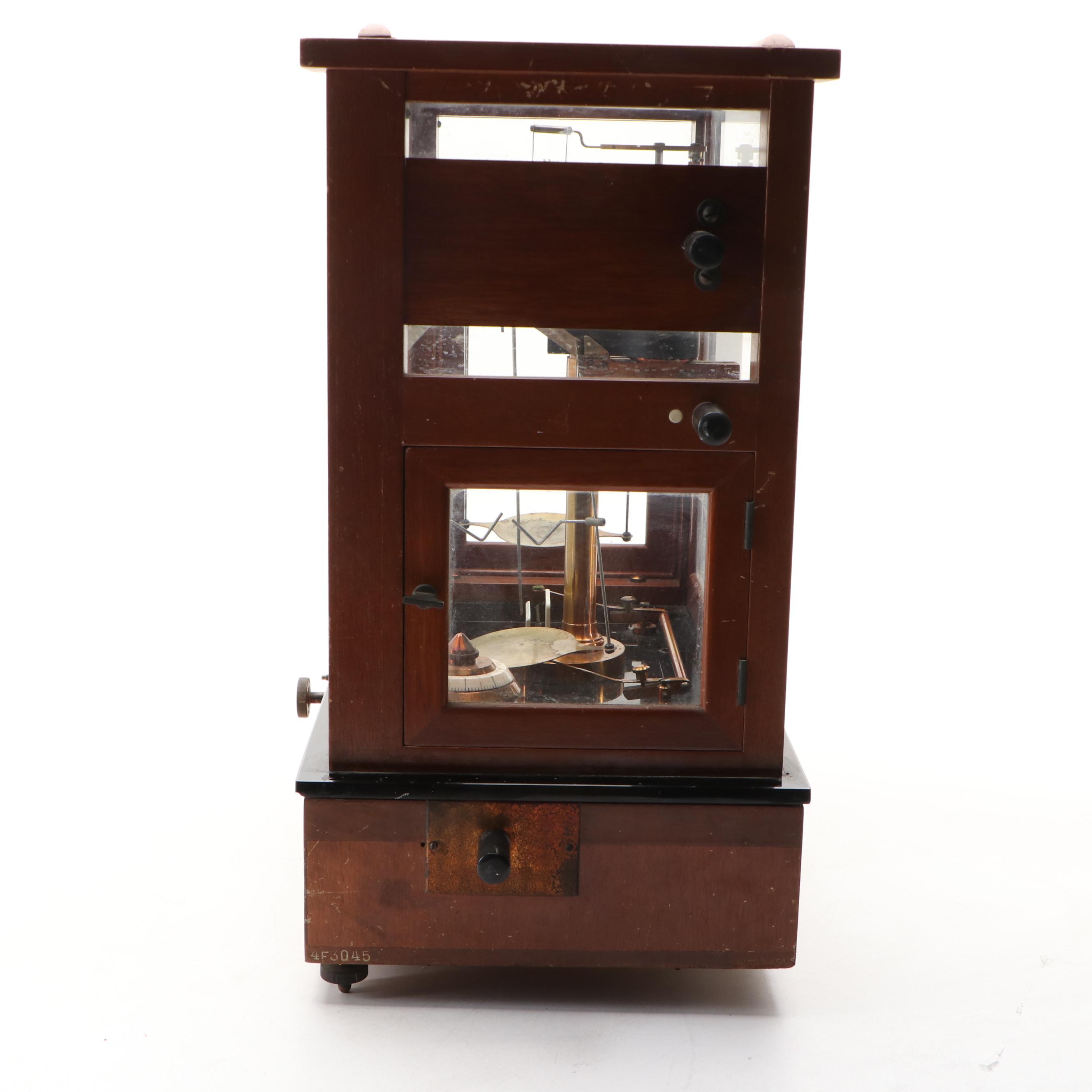 Seederer-Kohlbusch Inc. Apothecary Balance Scale with Cabinet